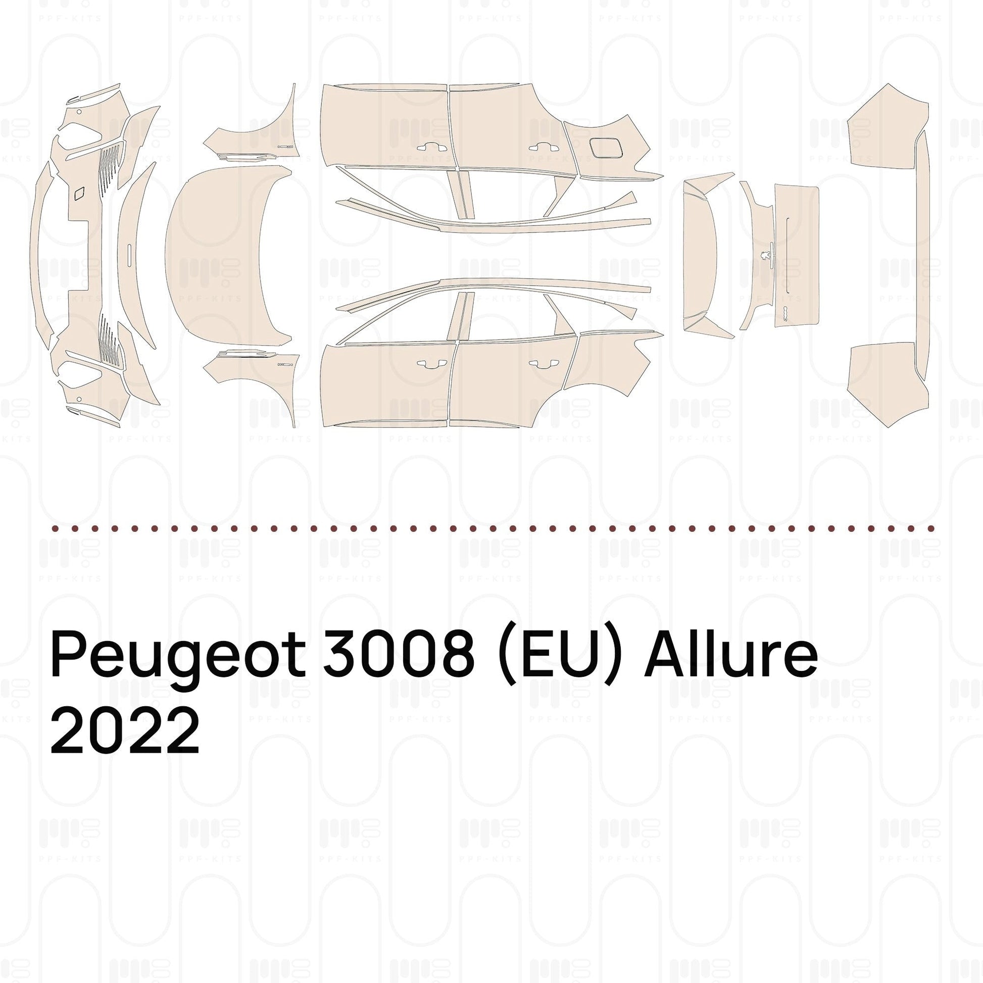 Pre-CutPPFPeugeot3008(EU)Allure2022