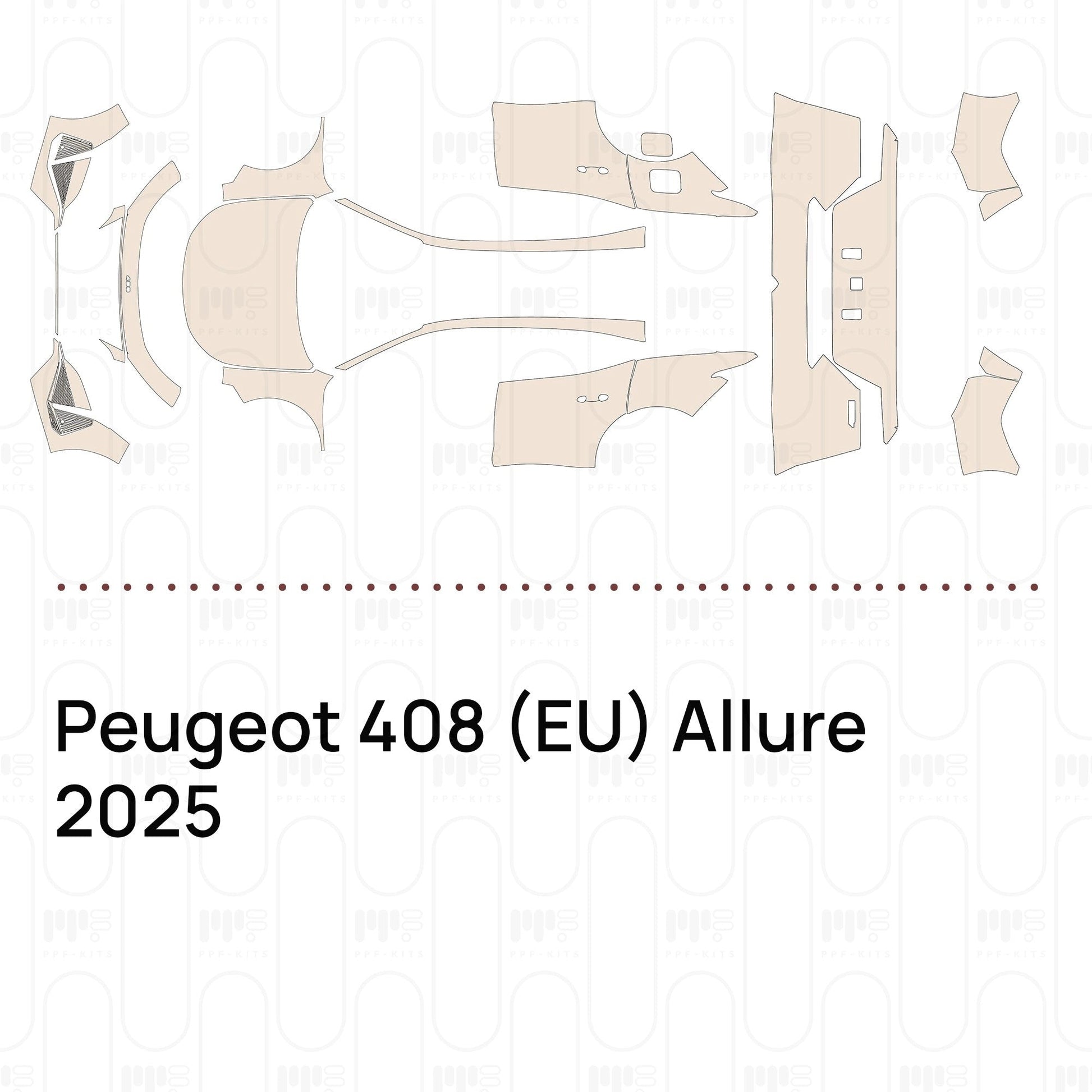Pre-CutPPFPeugeot408(EU)Allure2025