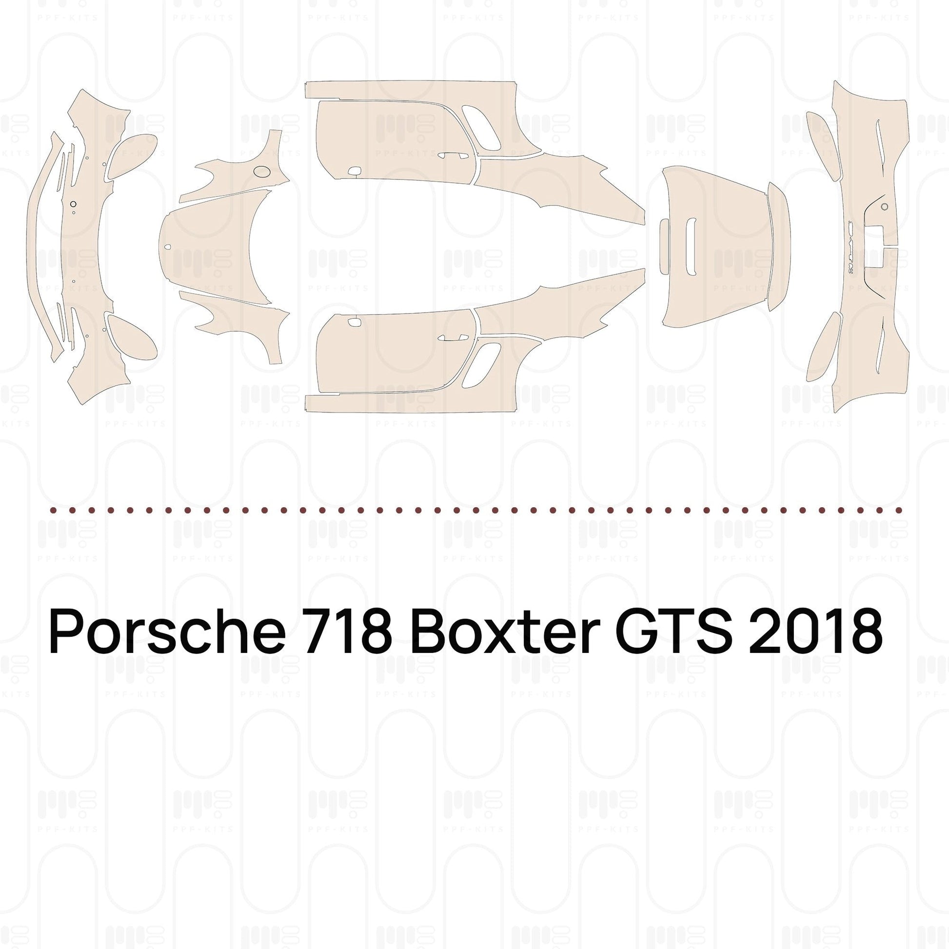 Pre-CutPPFPorsche718BoxterGTS2018