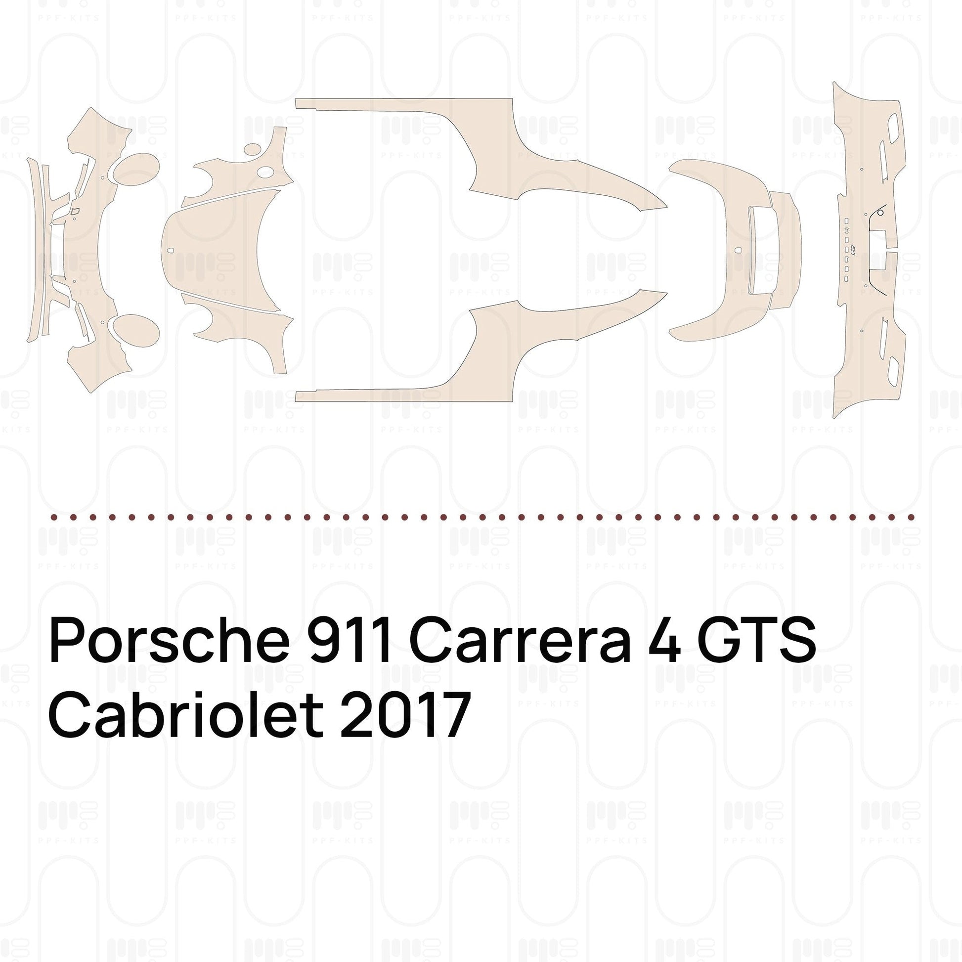 Pre-CutPPFPorsche911Carrera4GTSCabriolet2017