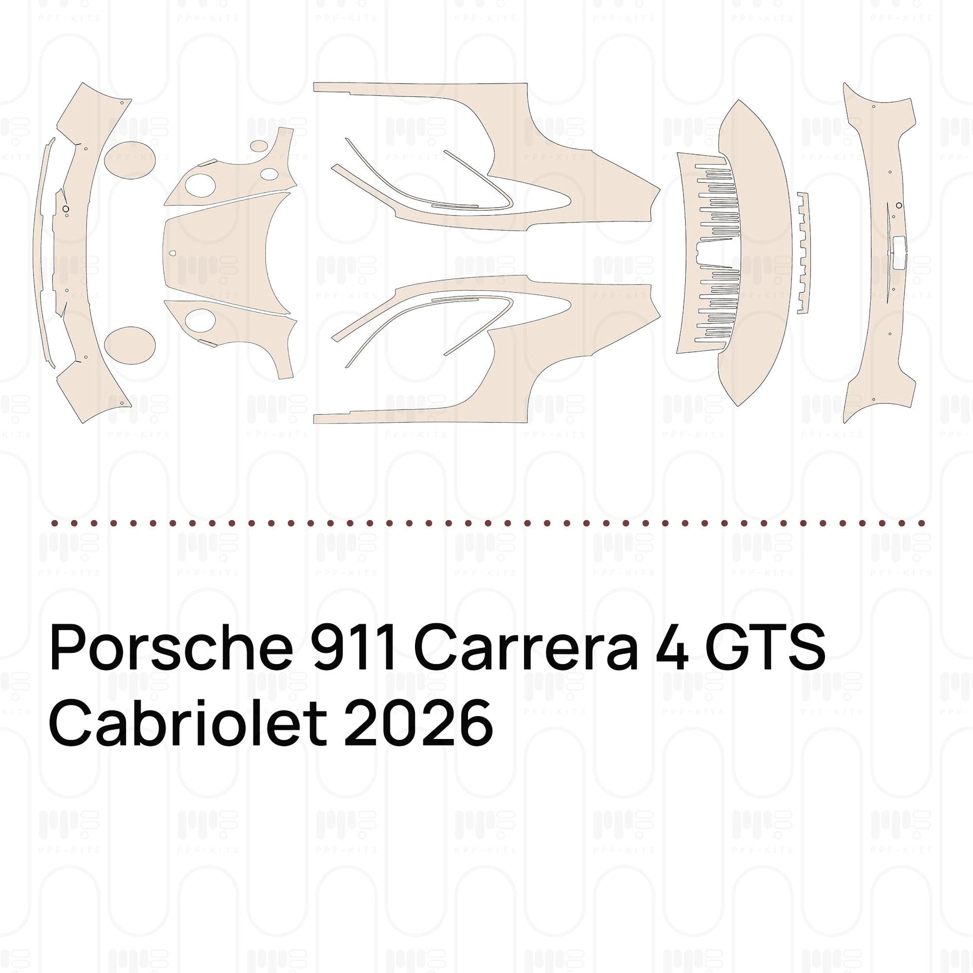 Pre-CutPPFPorsche911Carrera4GTSCabriolet2026