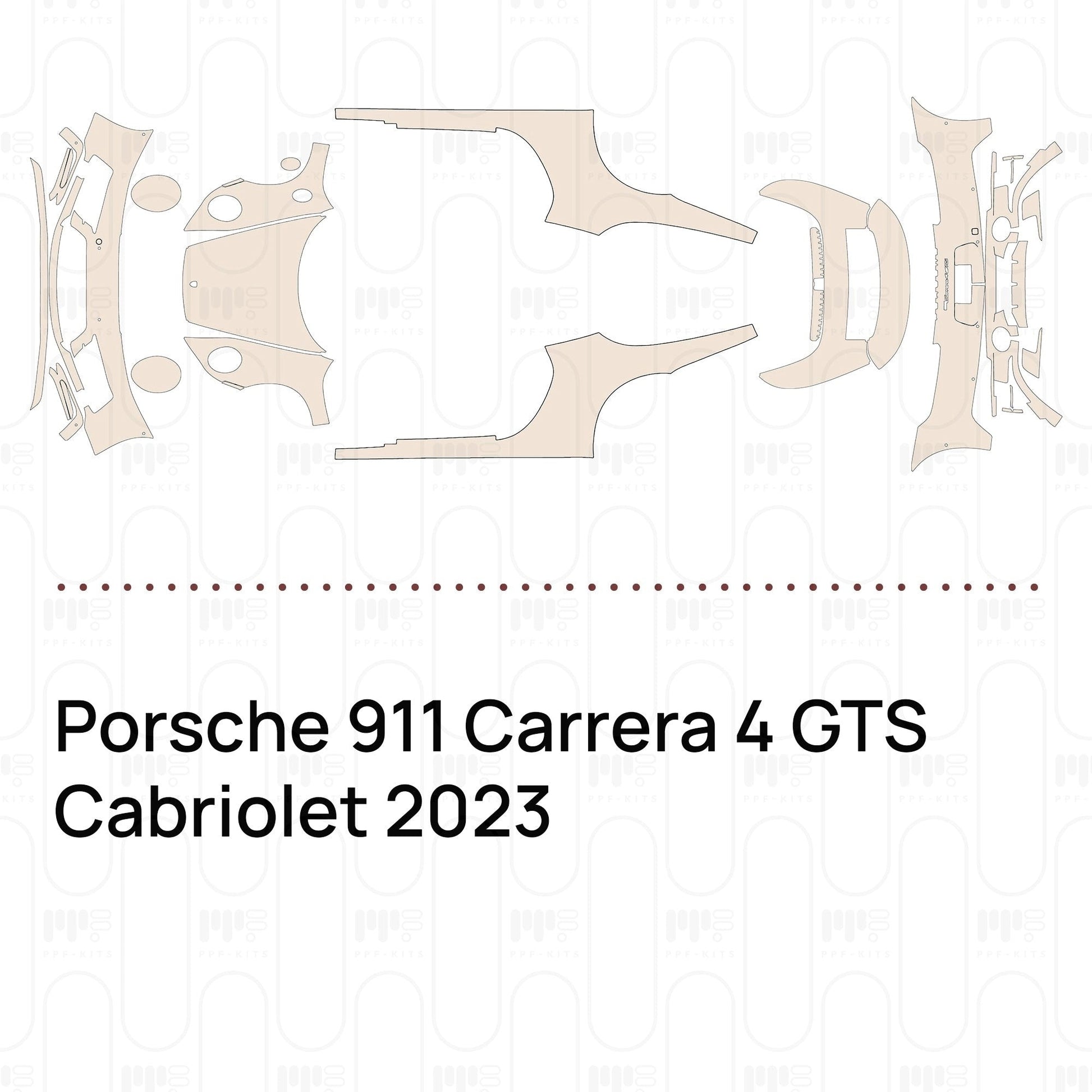 Pre-CutPPFPorsche911Carrera4GTSCabriolet2023