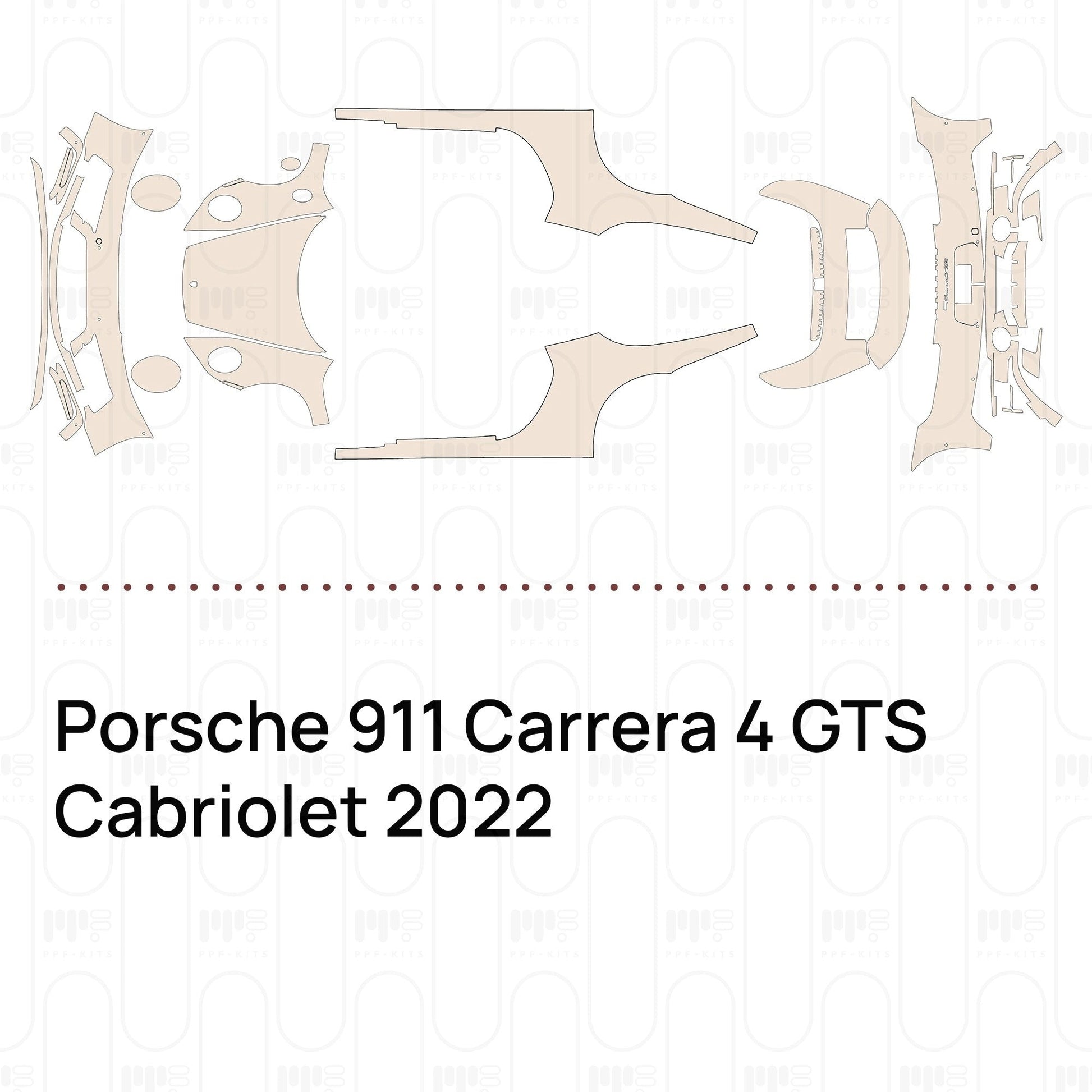 Pre-CutPPFPorsche911Carrera4GTSCabriolet2022