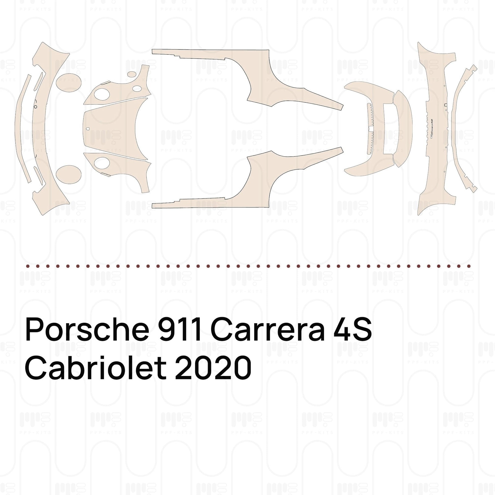 Pre-CutPPFPorsche911Carrera4SCabriolet2020