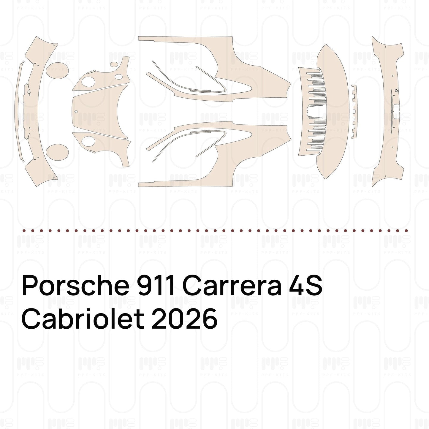 Pre-CutPPFPorsche911Carrera4SCabriolet2026