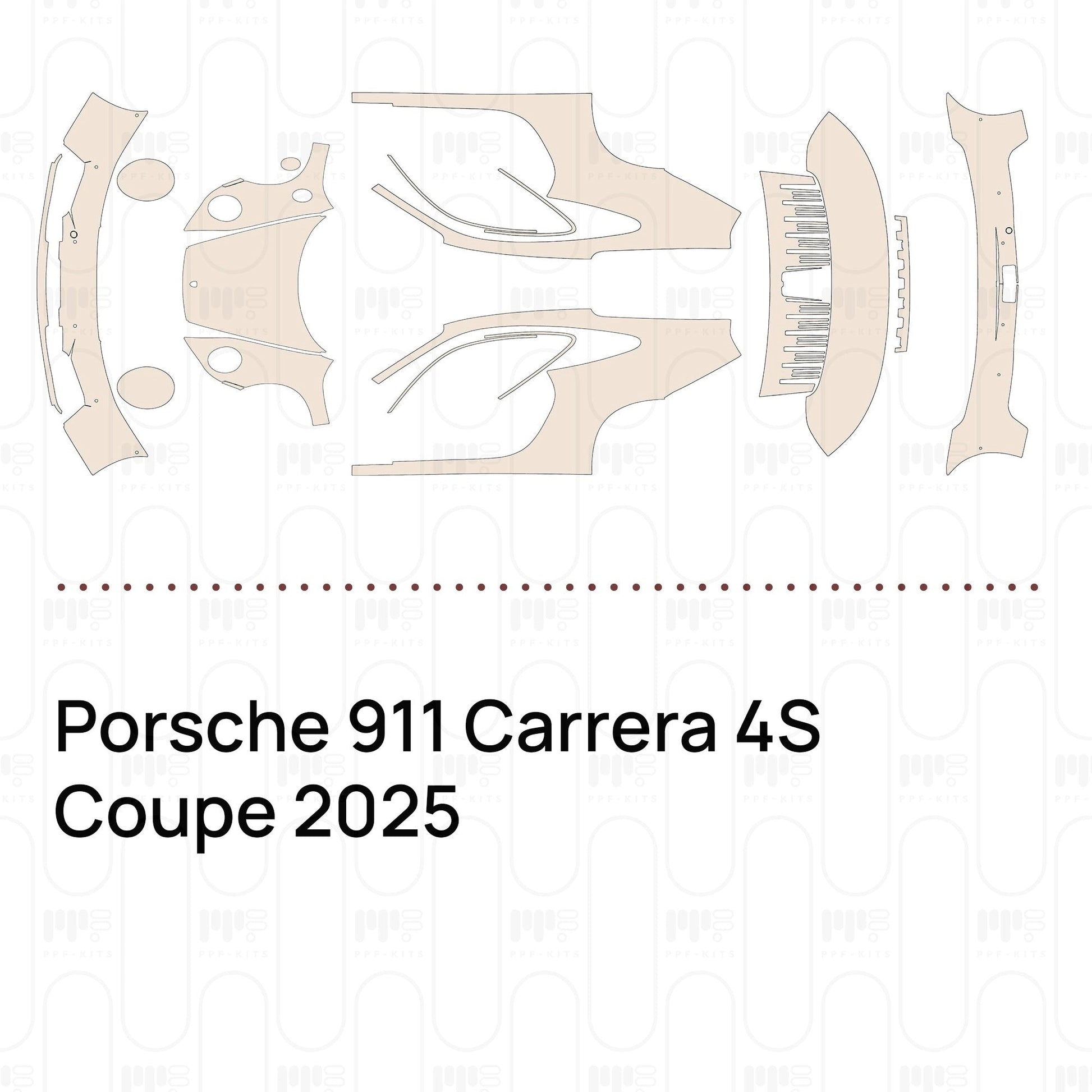 Pre-CutPPFPorsche911Carrera4SCoupe2025