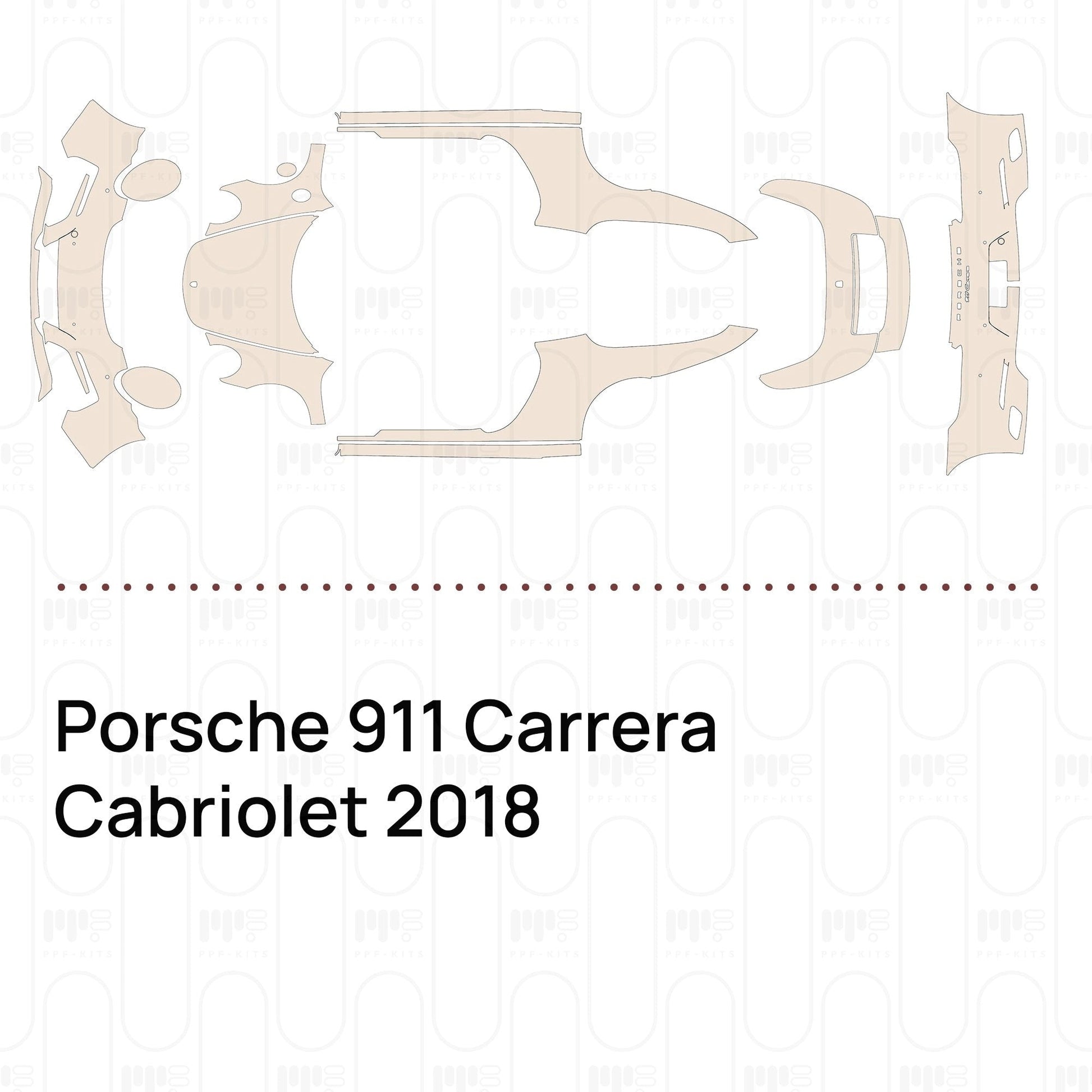 Pre-CutPPFPorsche911CarreraCabriolet2018