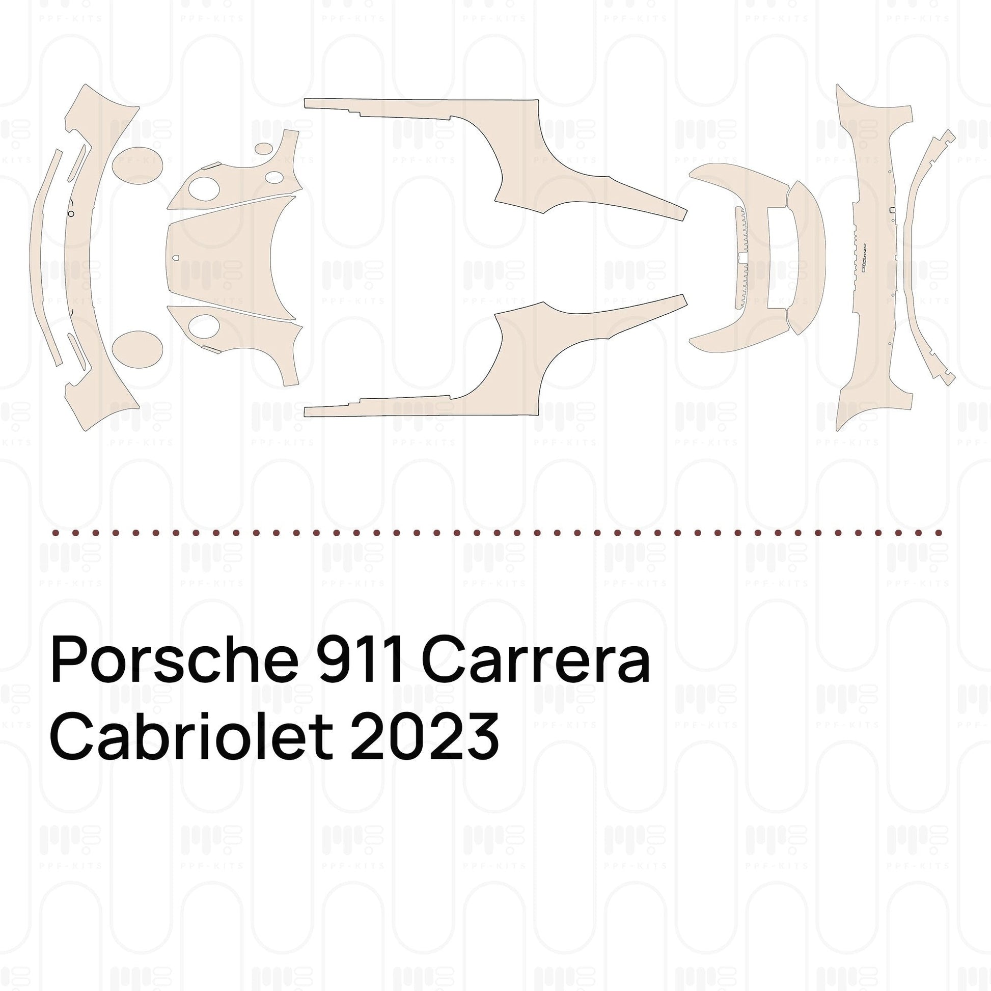 Pre-CutPPFPorsche911CarreraCabriolet2023