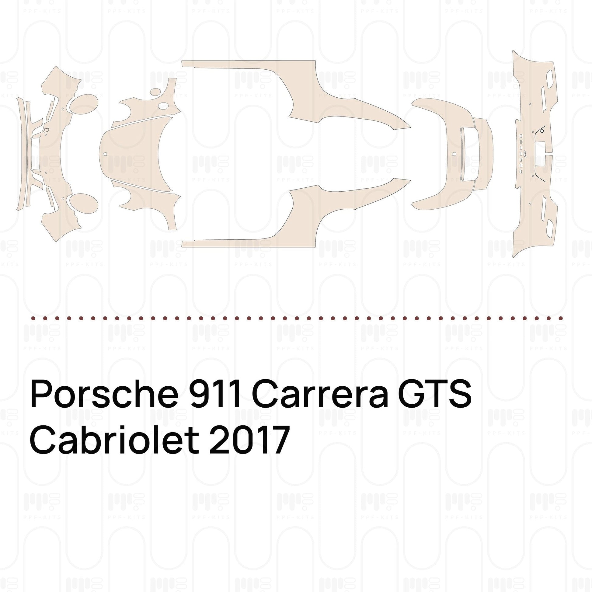 Pre-CutPPFPorsche911CarreraGTSCabriolet2017