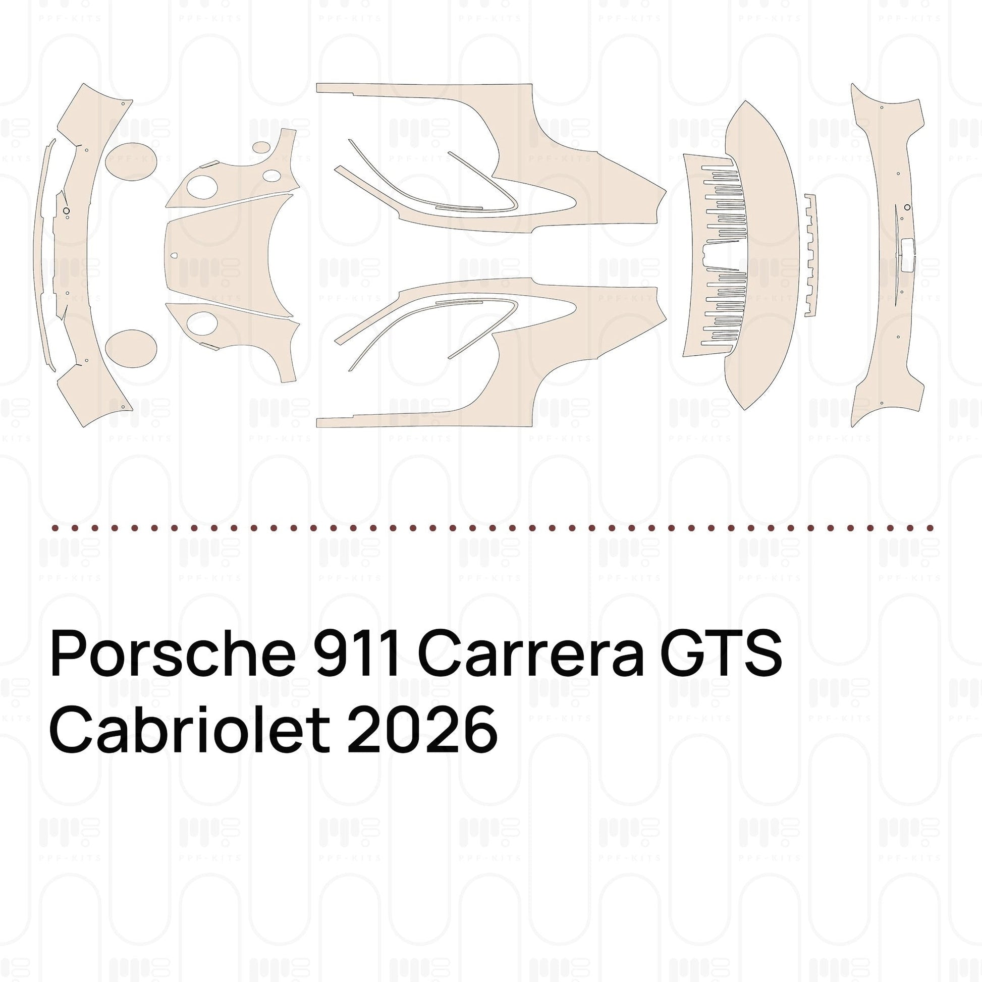 Pre-CutPPFPorsche911CarreraGTSCabriolet2026
