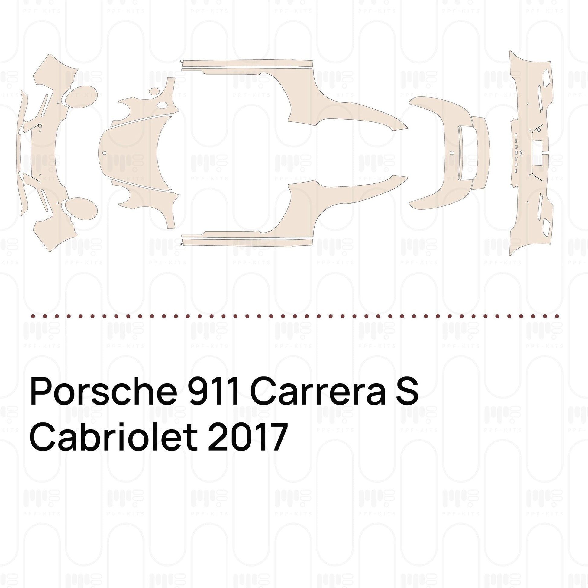 Pre-CutPPFPorsche911CarreraSCabriolet2017