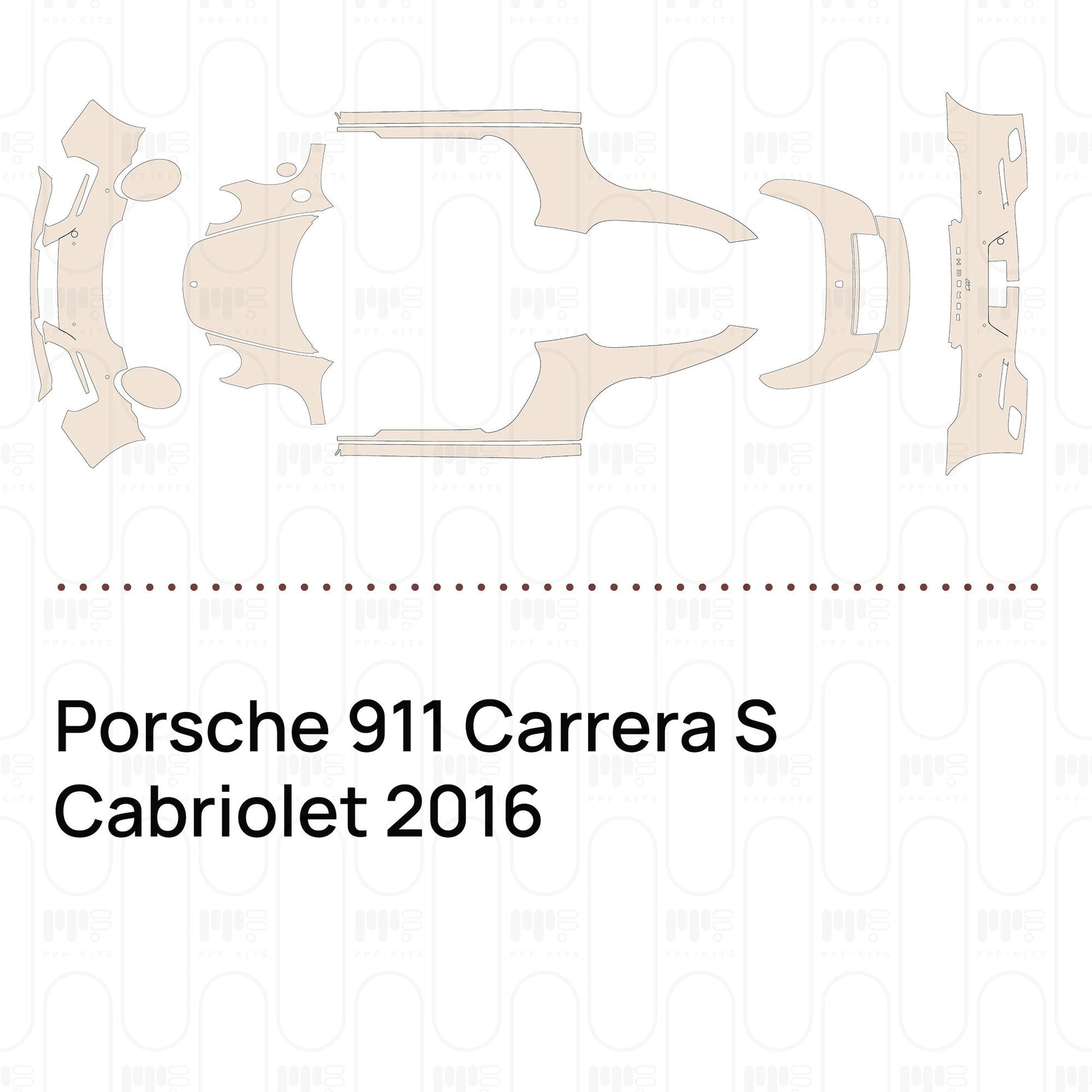Pre-CutPPFPorsche911CarreraSCabriolet2016