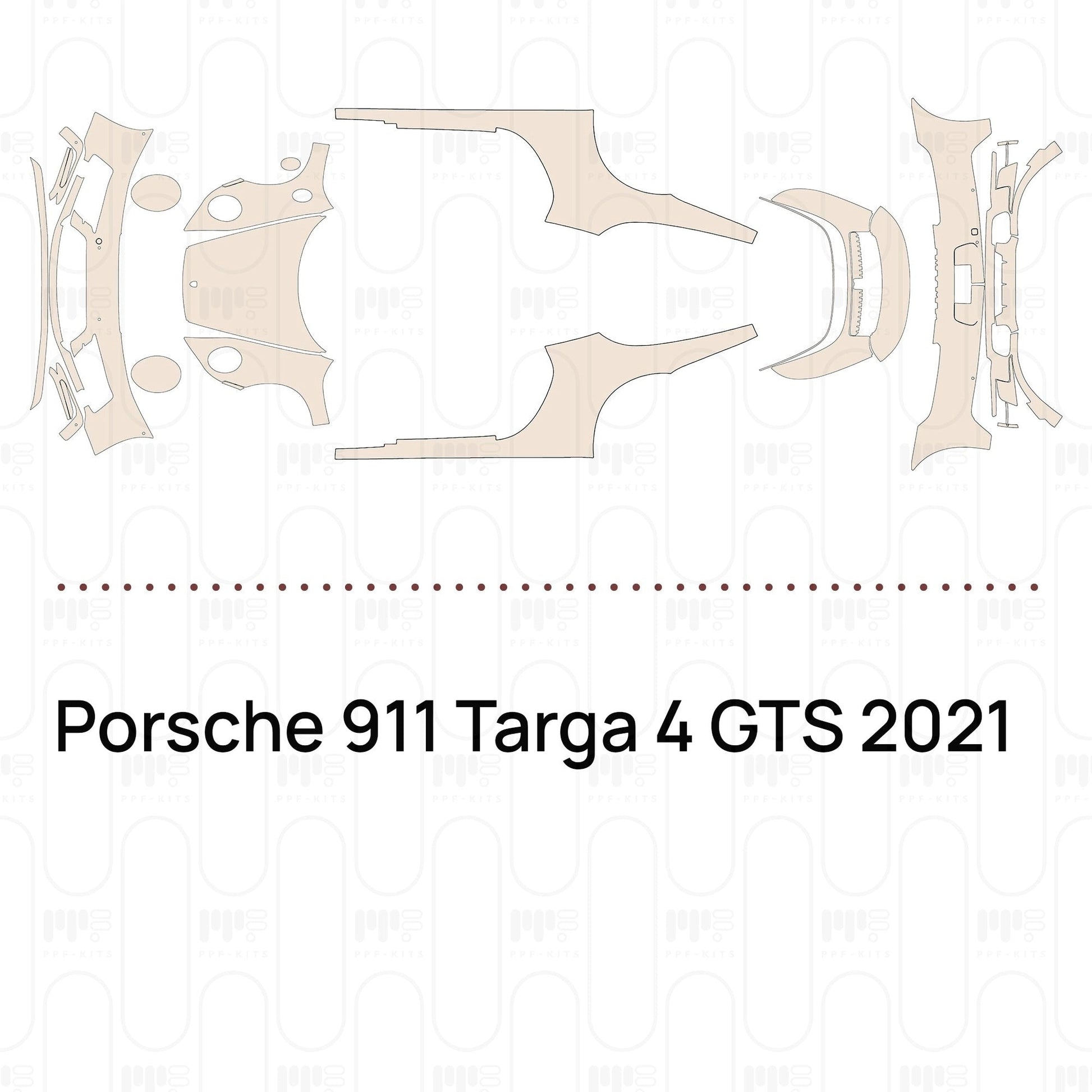 Pre-CutPPFPorsche911Targa4GTS2021