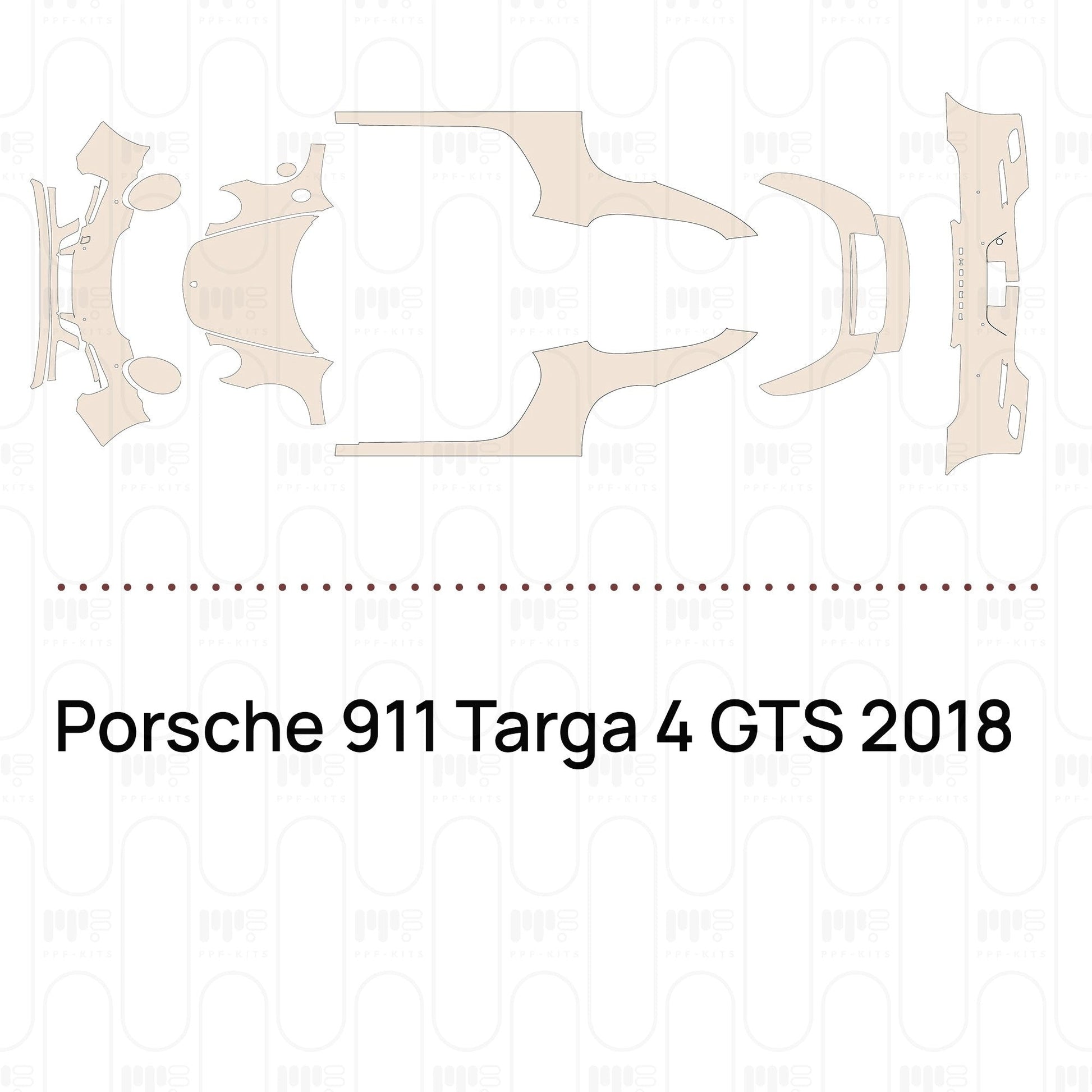Pre-CutPPFPorsche911Targa4GTS2018