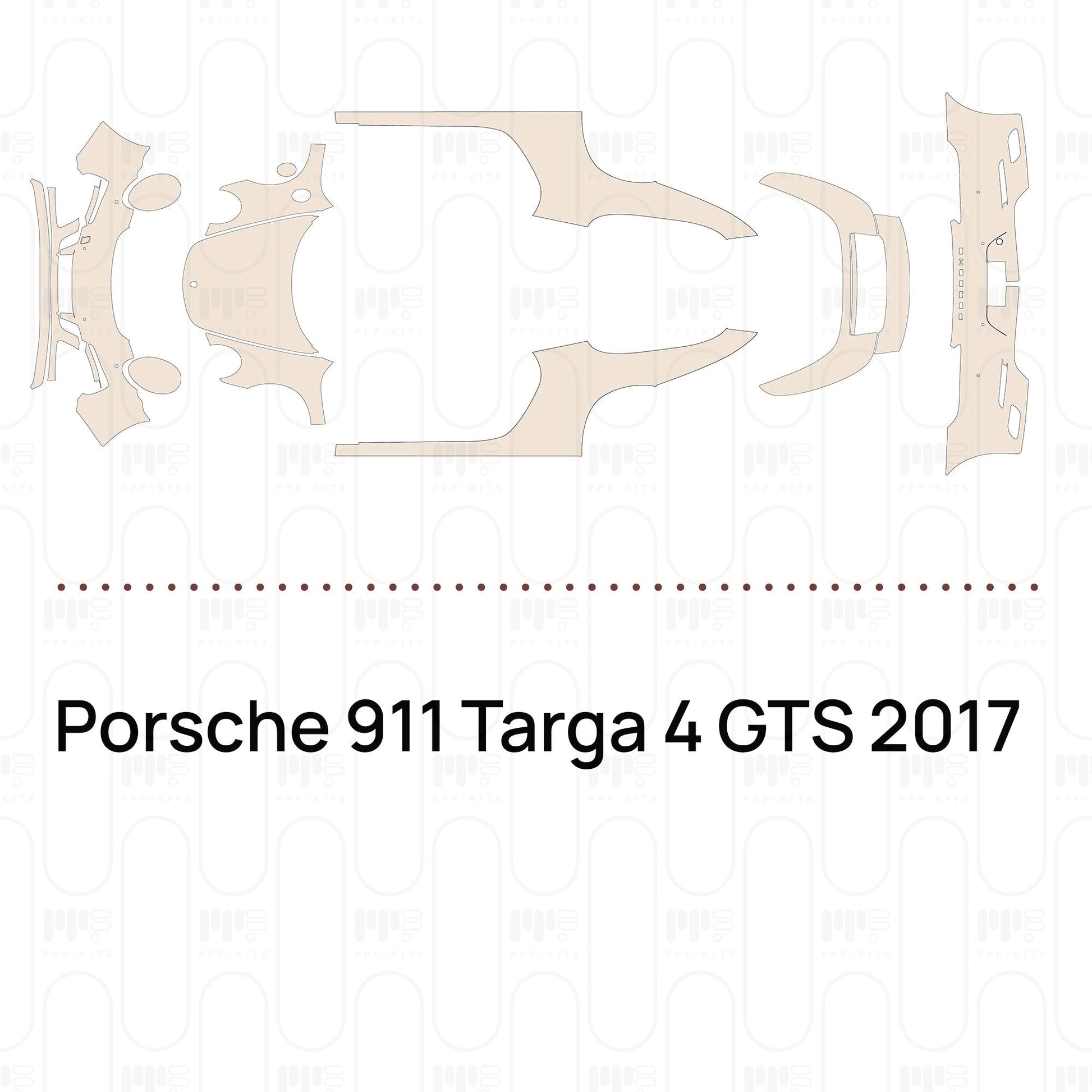 Pre-CutPPFPorsche911Targa4GTS2017