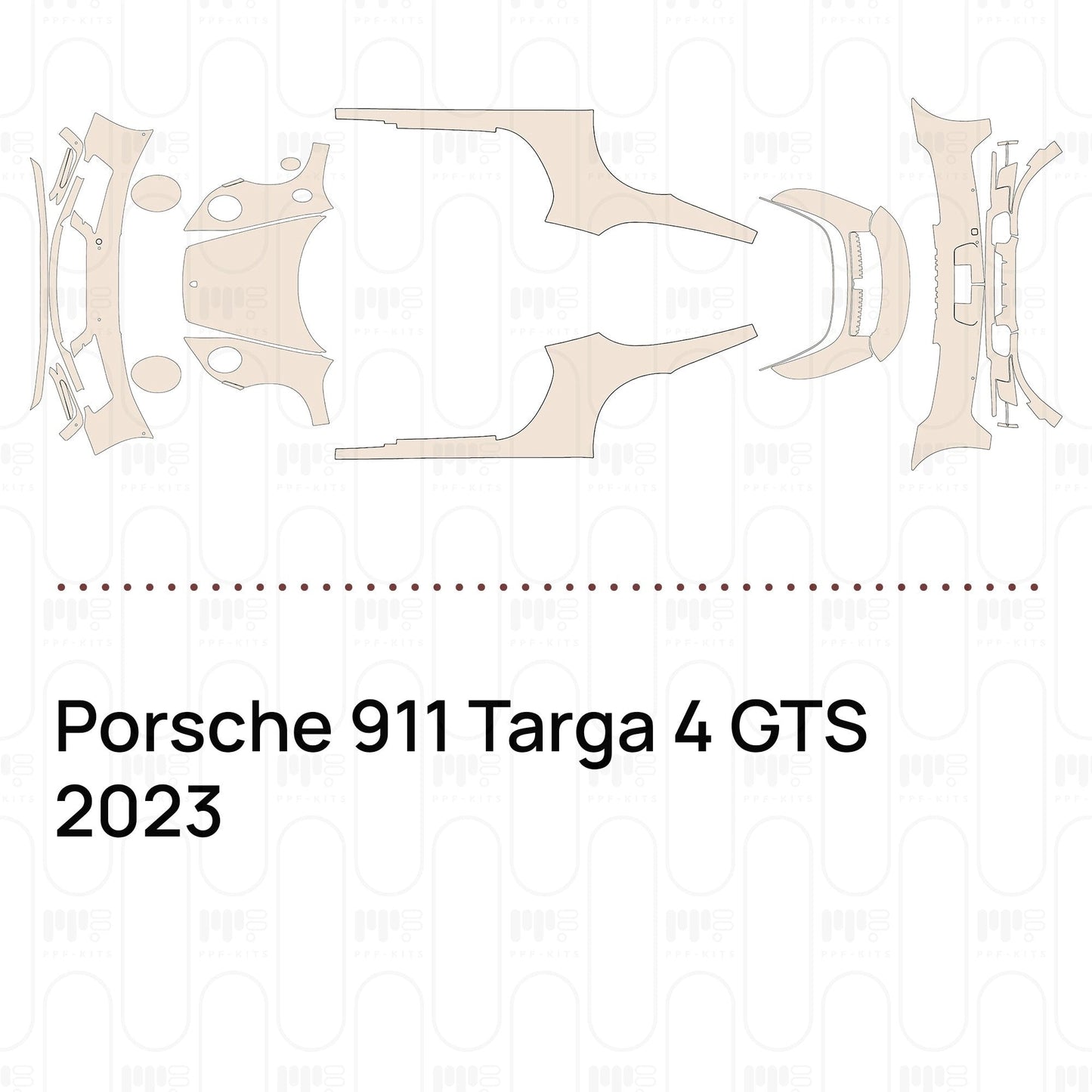 Pre-CutPPFPorsche911Targa4GTS2023