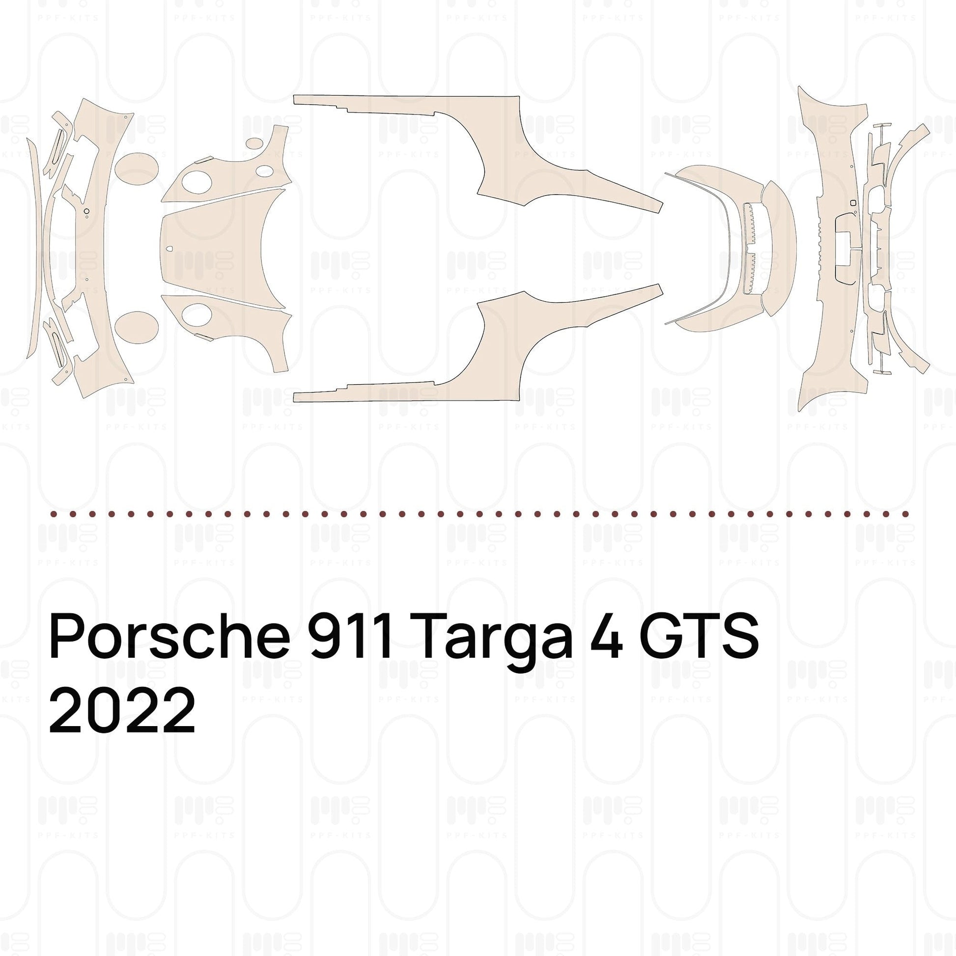 Pre-CutPPFPorsche911Targa4GTS2022