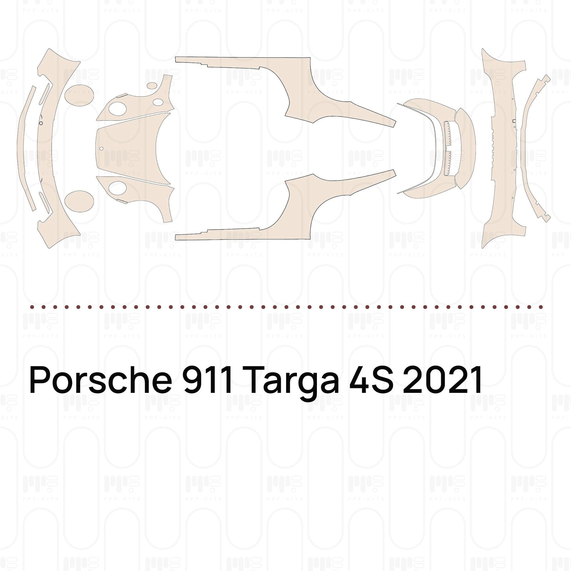 Pre-CutPPFPorsche911Targa4S2021