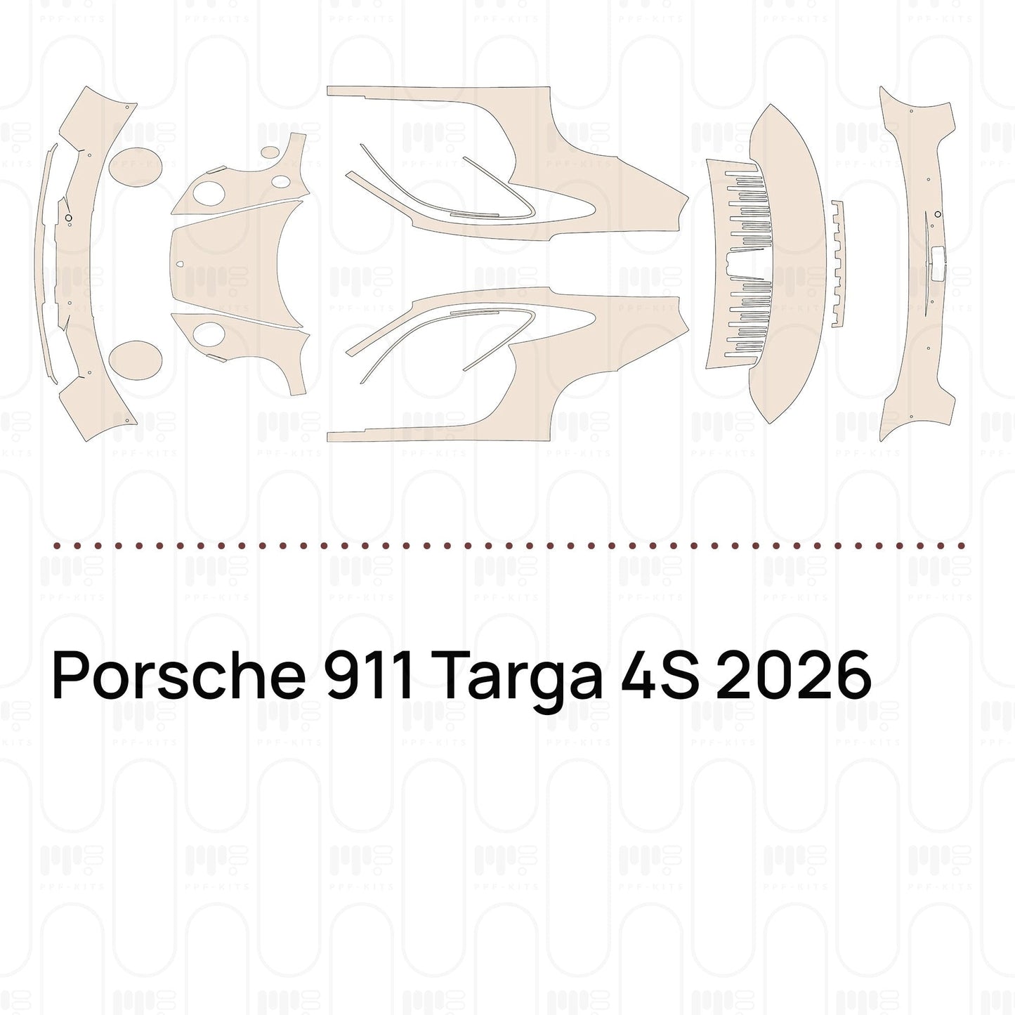 Pre-CutPPFPorsche911Targa4S2026
