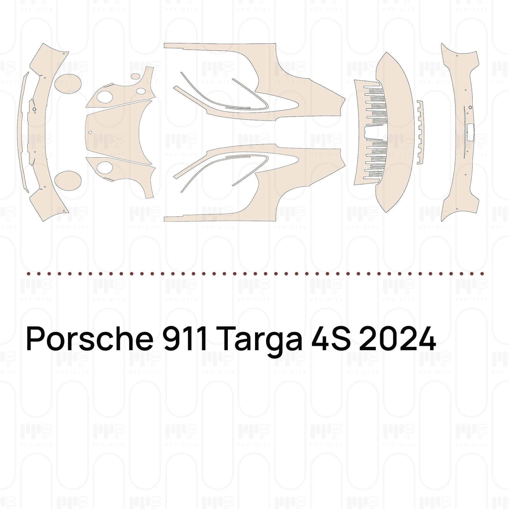 Pre-CutPPFPorsche911Targa4S2024