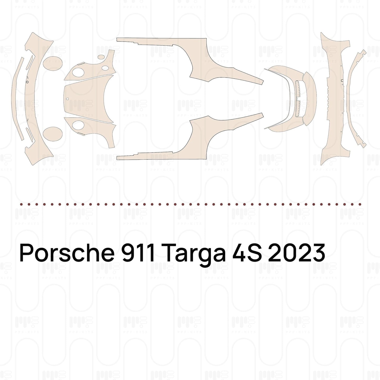 Pre-CutPPFPorsche911Targa4S2023