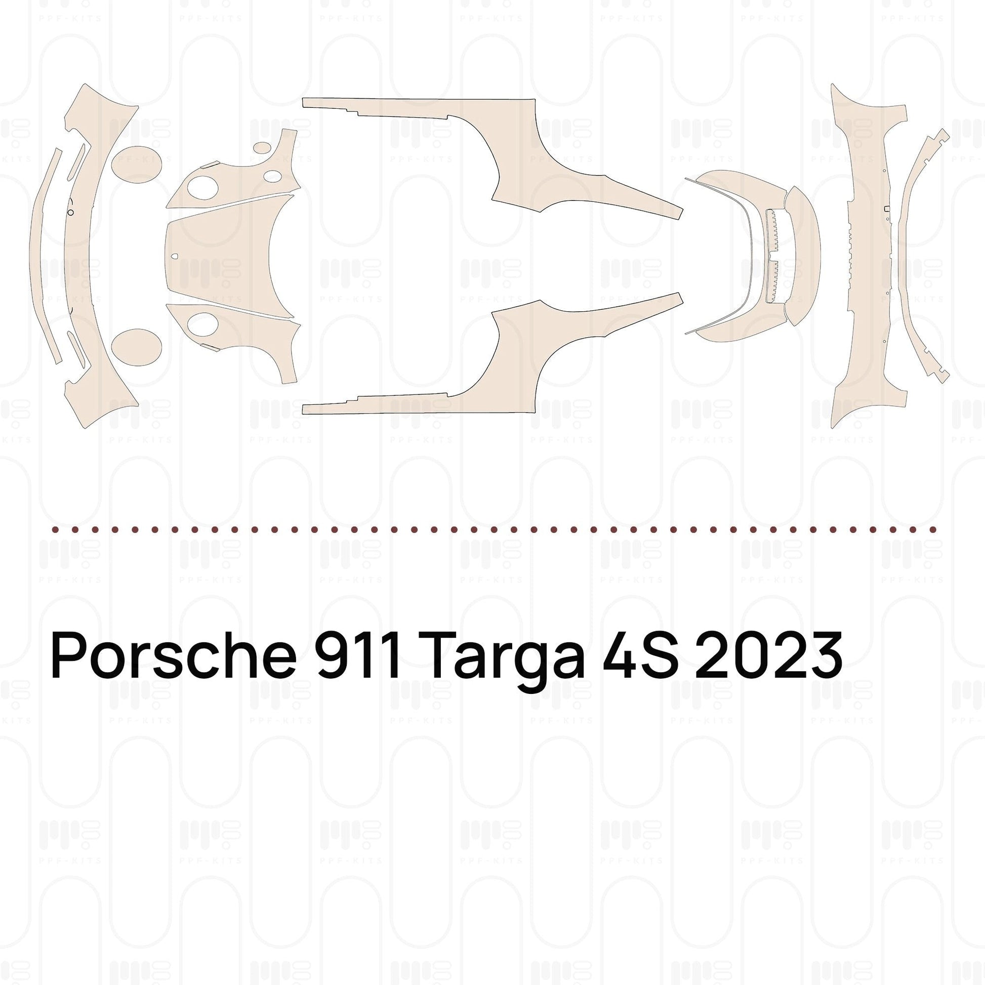 Pre-CutPPFPorsche911Targa4S2023