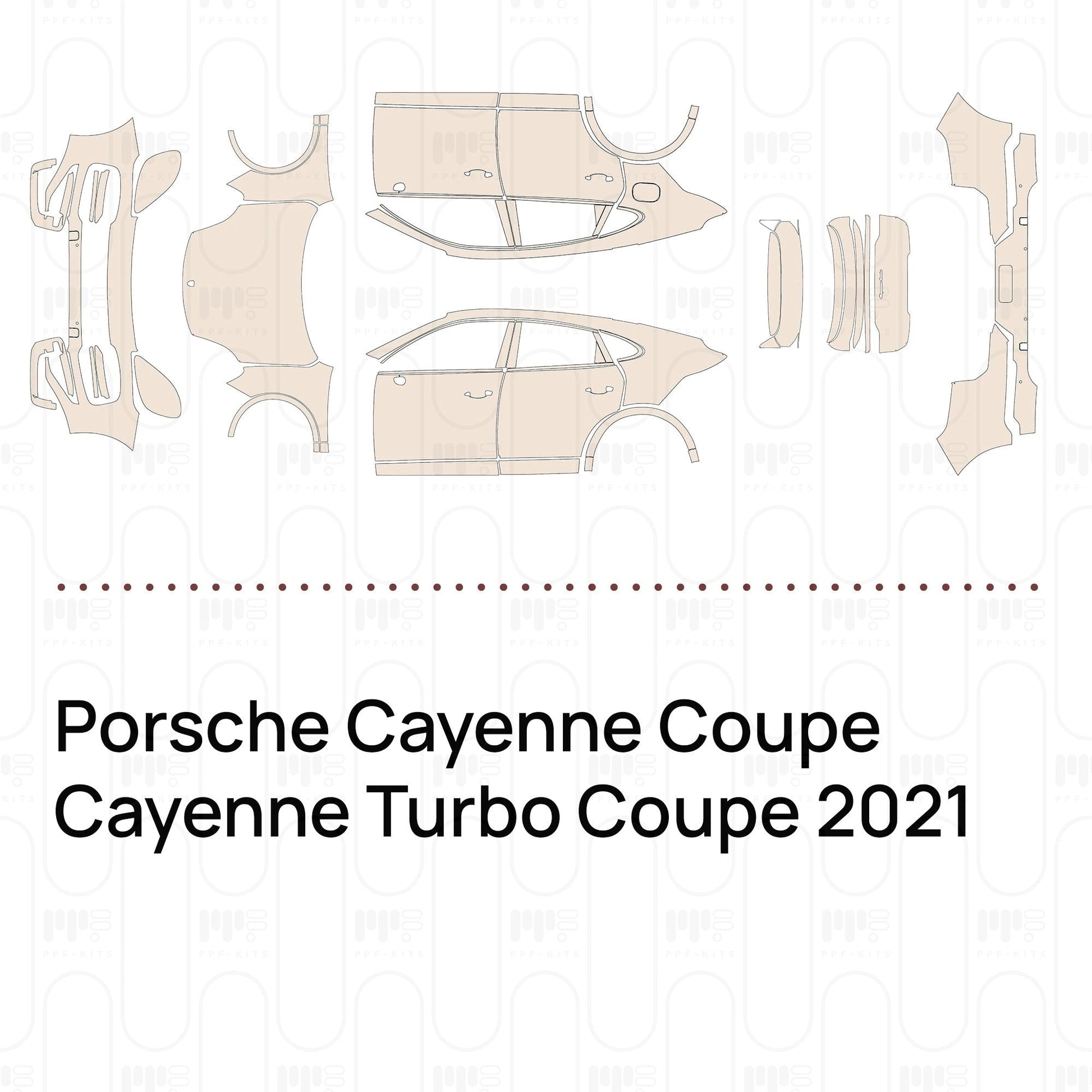 Pre-CutPPFPorscheCayenneCoupeCayenneTurboCoupe2021
