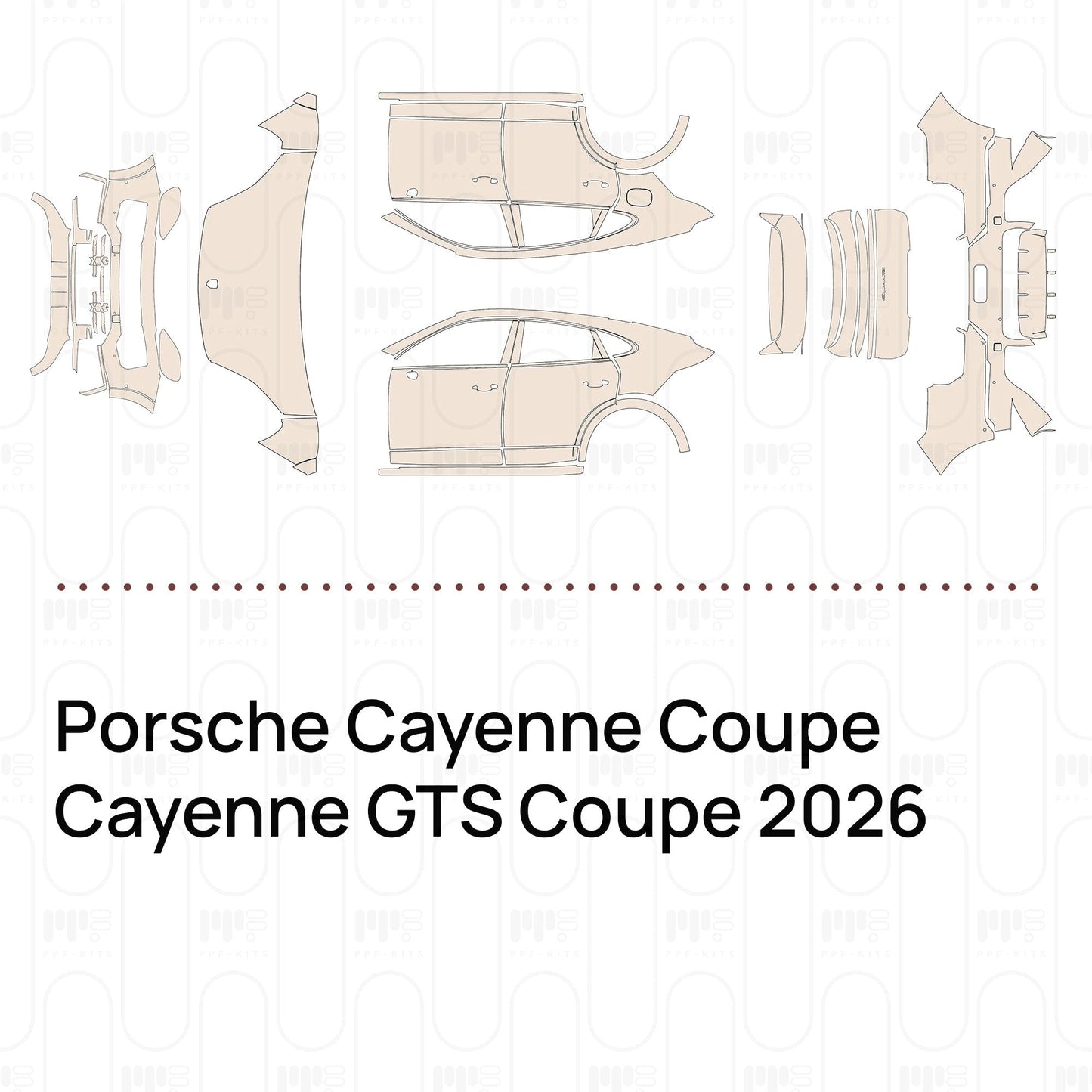 Pre-CutPPFPorscheCayenneCoupeCayenneGTSCoupe2026