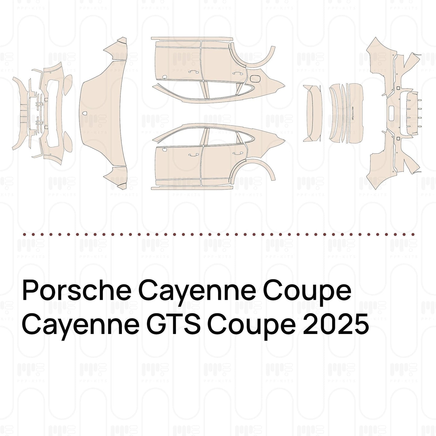 Pre-CutPPFPorscheCayenneCoupeCayenneGTSCoupe2025