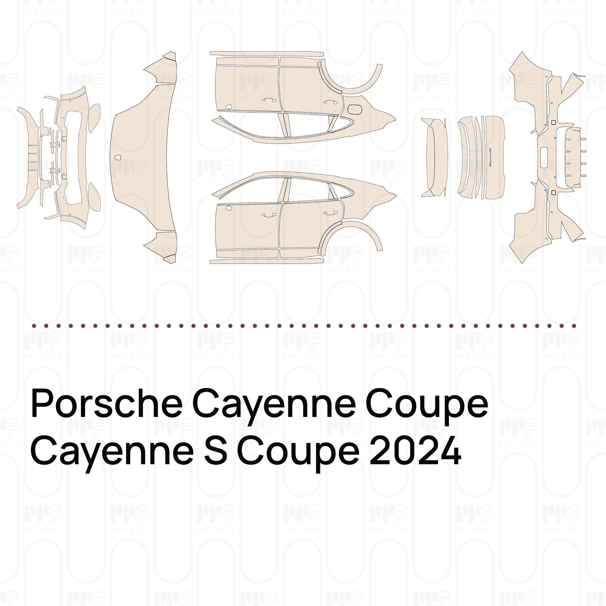 Pre-CutPPFPorscheCayenneCoupeCayenneSCoupe2024