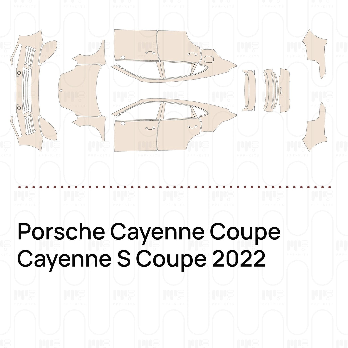 Pre-CutPPFPorscheCayenneCoupeCayenneSCoupe2022