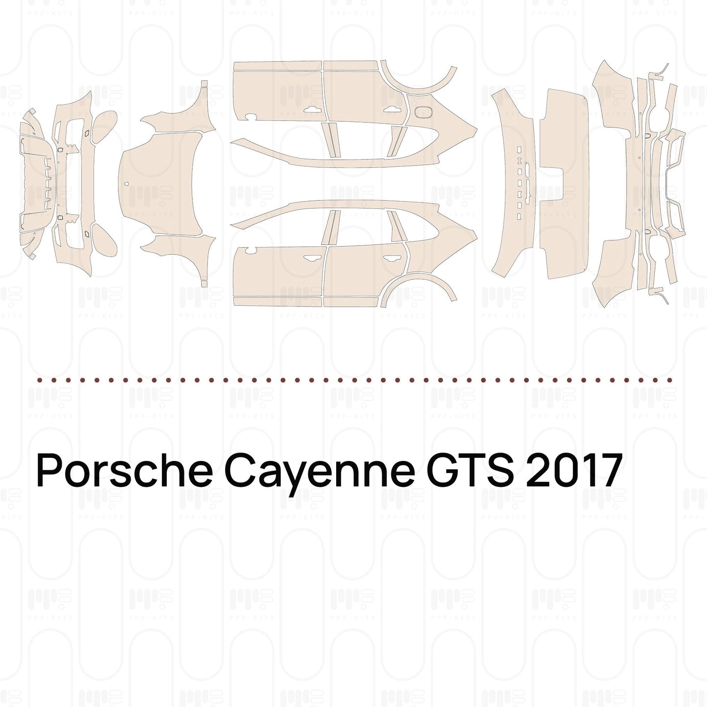Pre-CutPPFPorscheCayenneGTS2017
