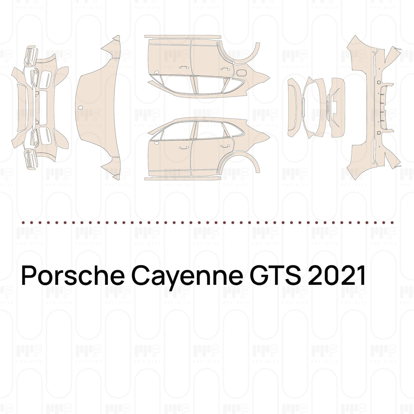 Pre-CutPPFPorscheCayenneGTS2021