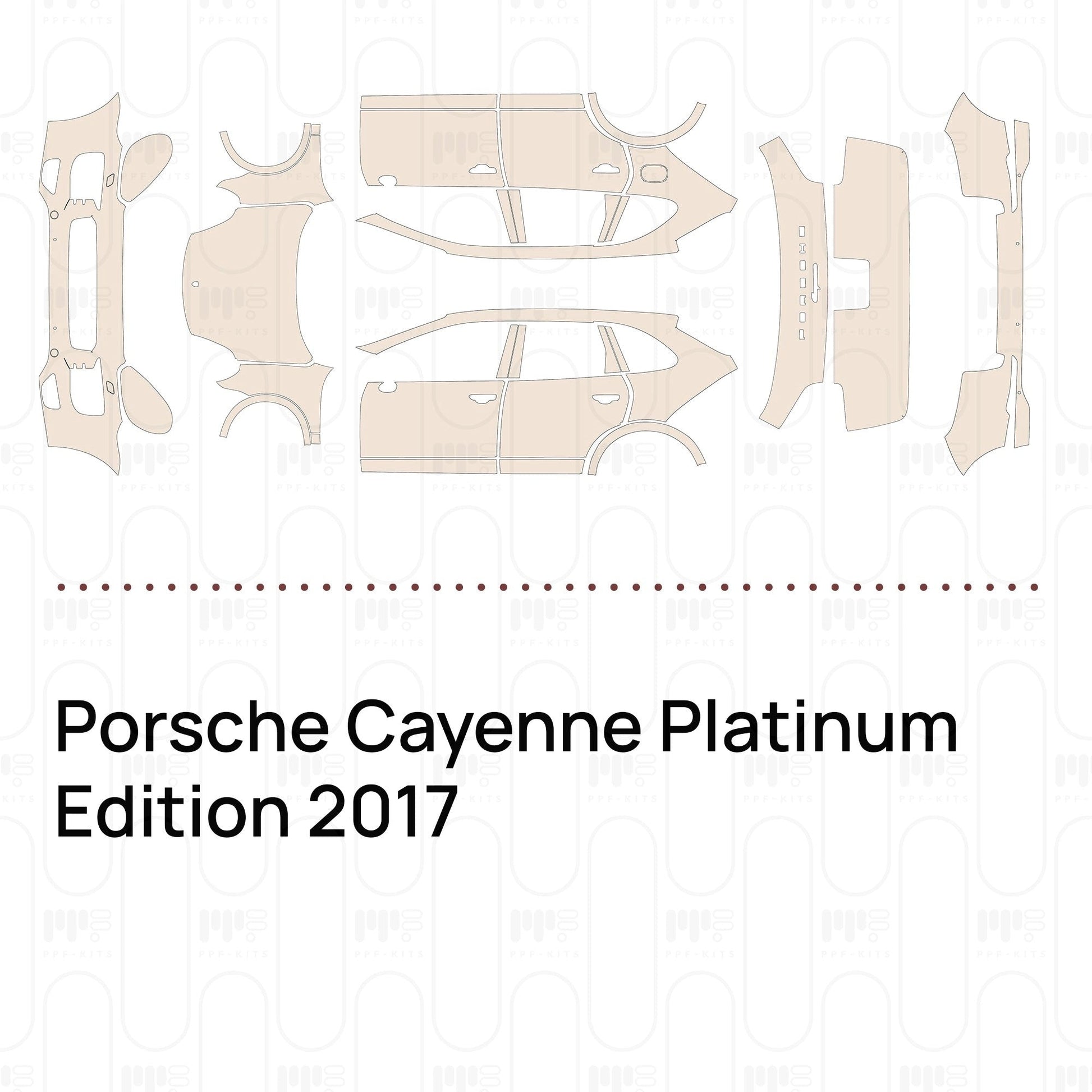 Pre-CutPPFPorscheCayennePlatinumEdition2017