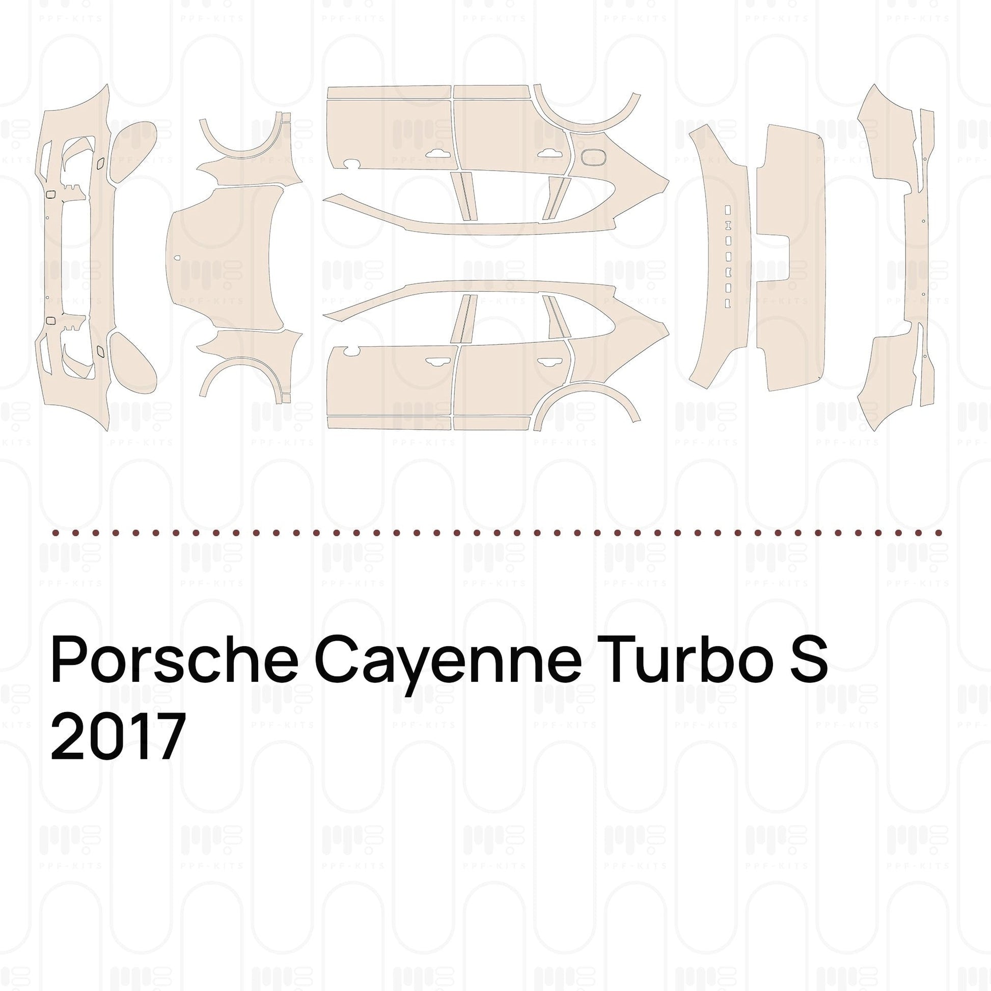 Pre-CutPPFPorscheCayenneTurboS2017