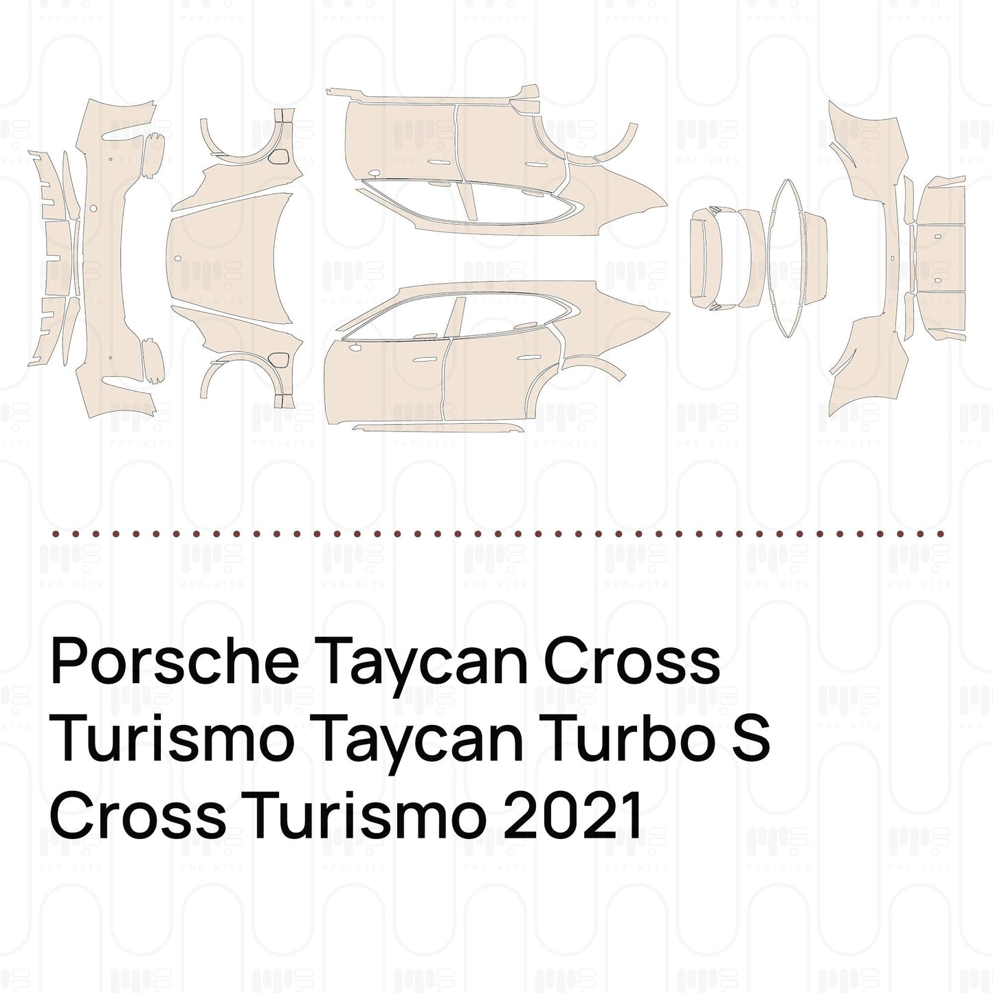 Pre-CutPPFPorscheTaycanCrossTurismoTaycanTurboSCrossTurismo2021