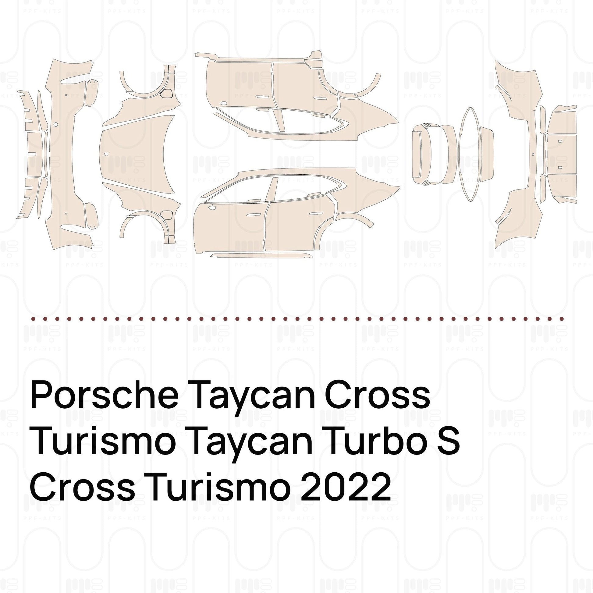 Pre-CutPPFPorscheTaycanCrossTurismoTaycanTurboSCrossTurismo2022