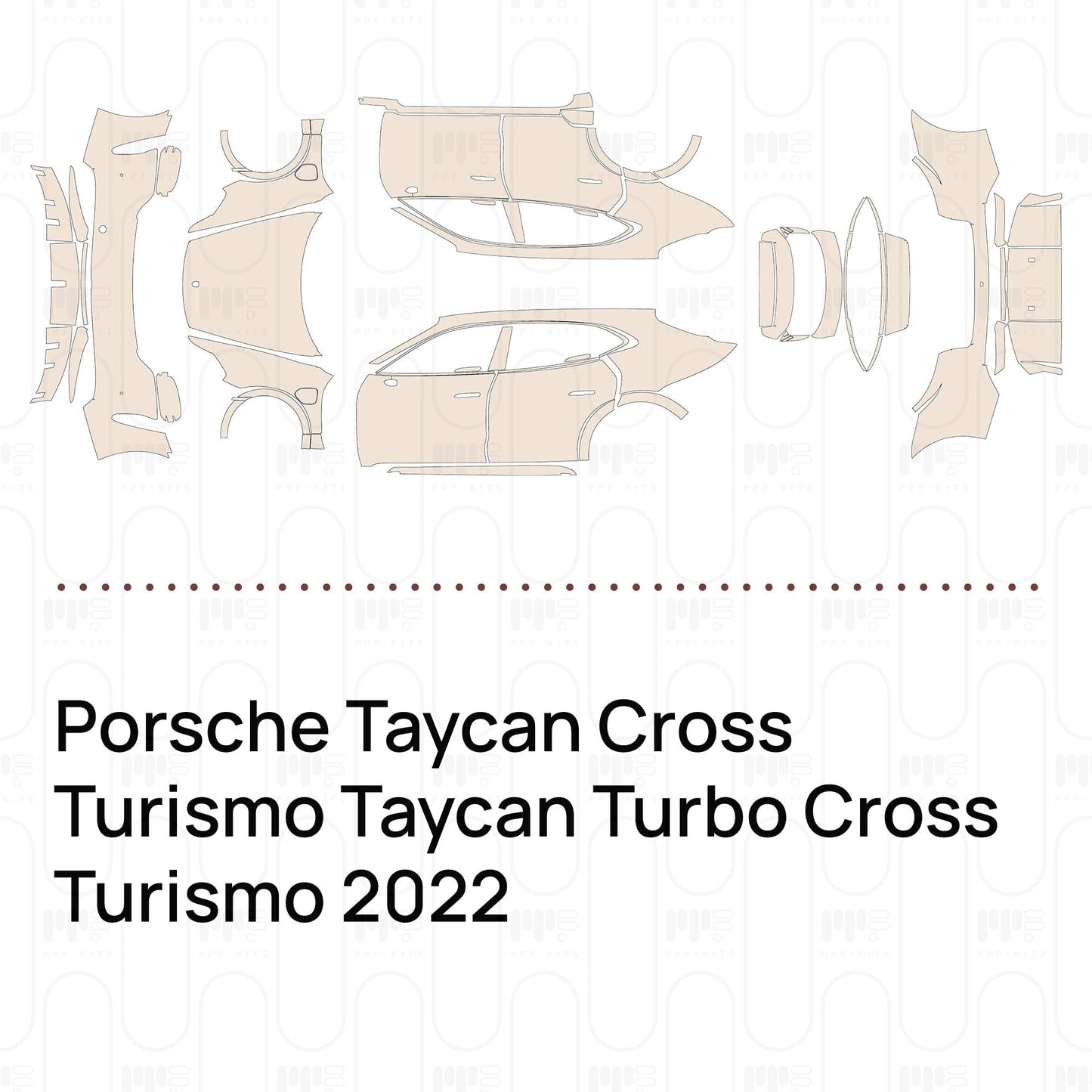 Pre-CutPPFPorscheTaycanCrossTurismoTaycanTurboCrossTurismo2022