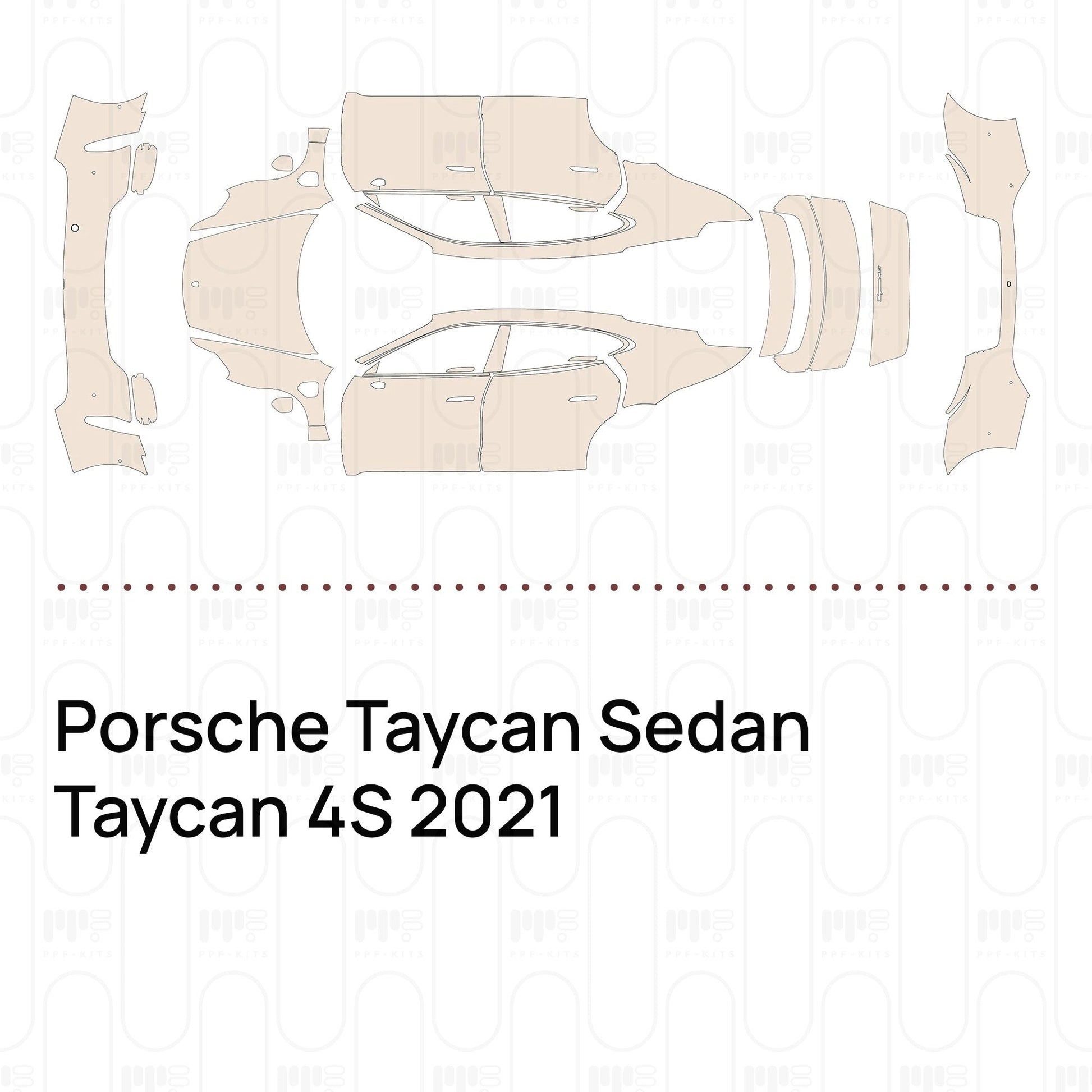 Pre-CutPPFPorscheTaycanSedanTaycan4S2021