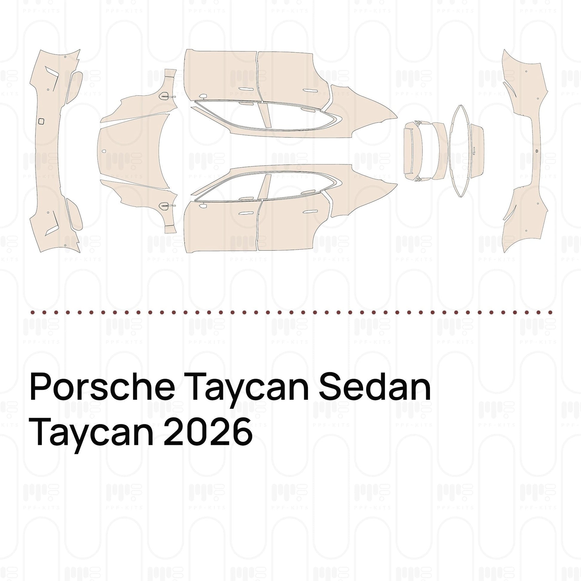 Pre-CutPPFPorscheTaycanSedanTaycan2026
