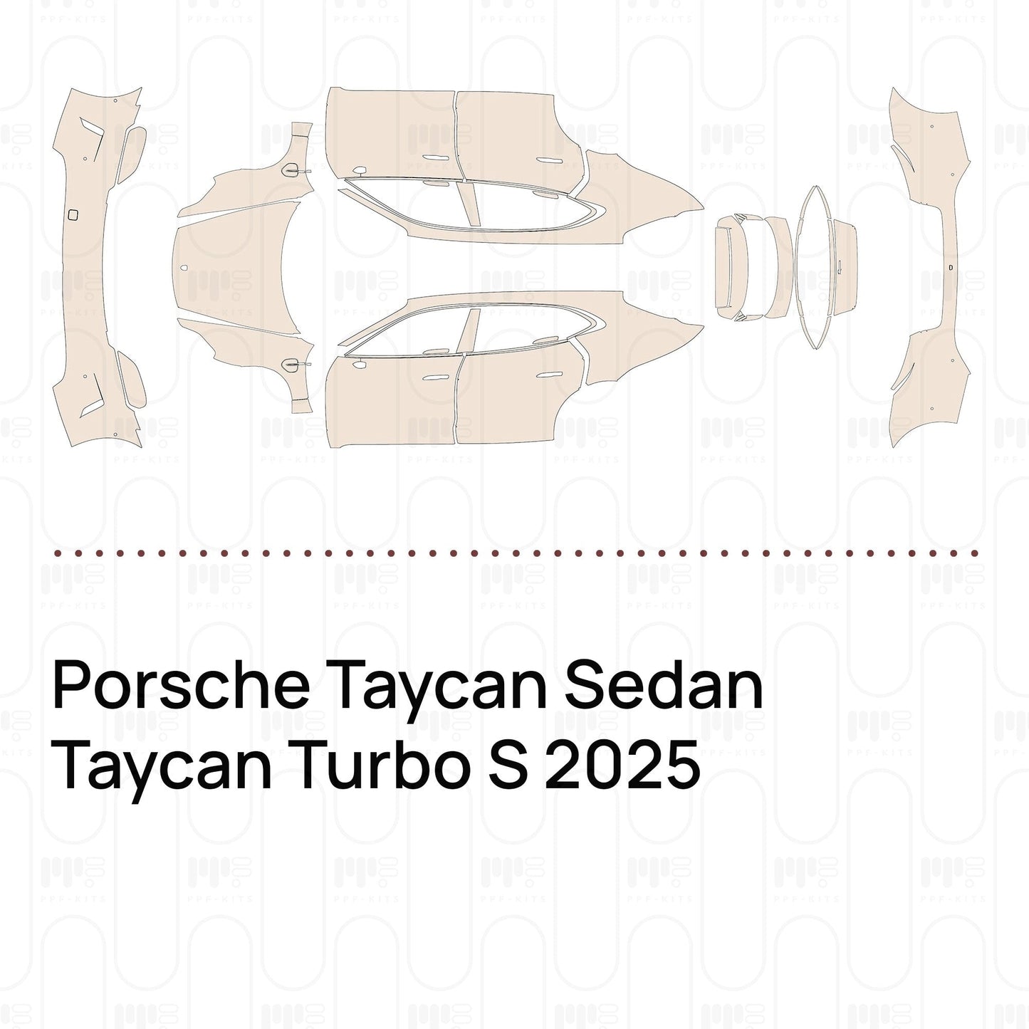 Pre-CutPPFPorscheTaycanSedanTaycanTurboS2025
