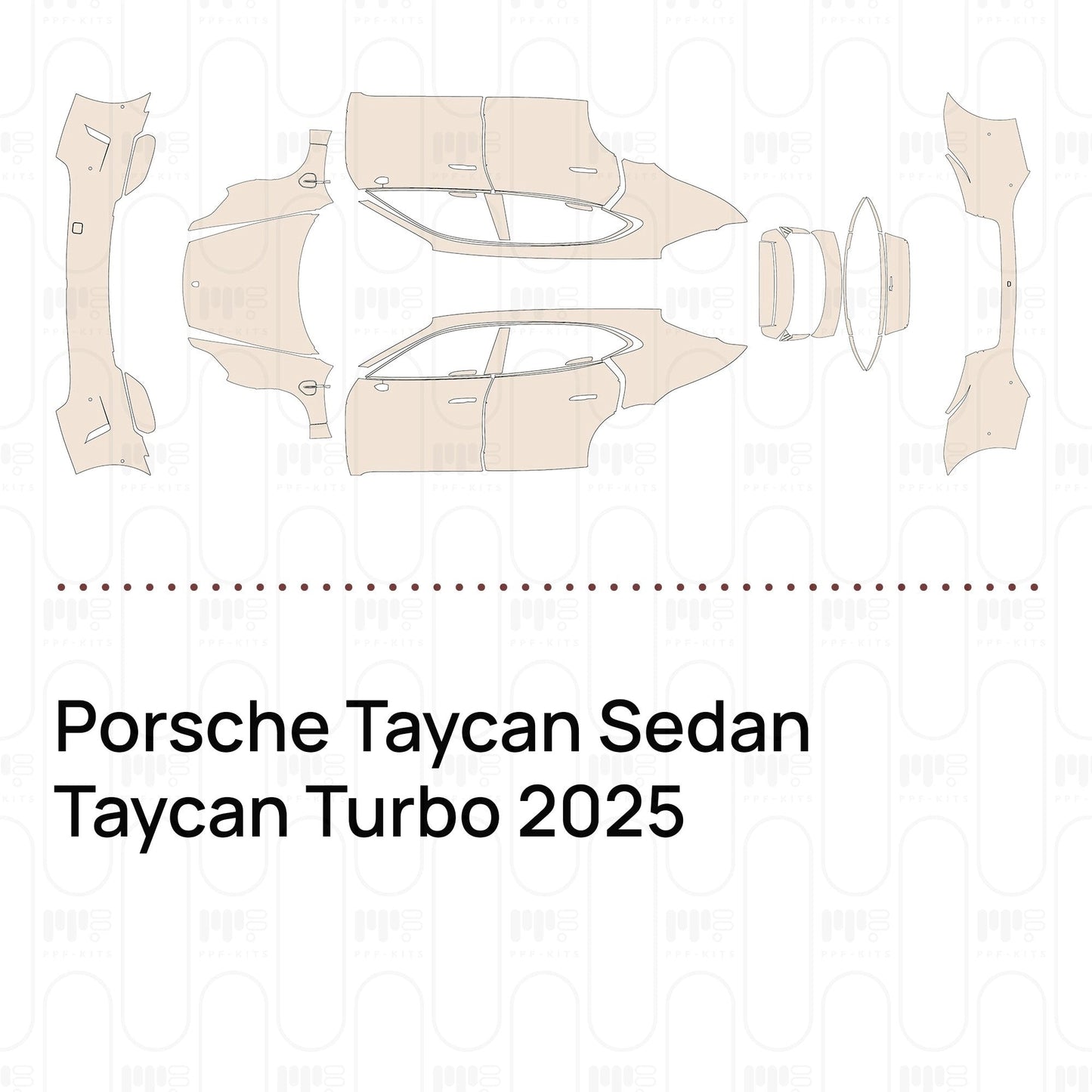 Pre-CutPPFPorscheTaycanSedanTaycanTurbo2025