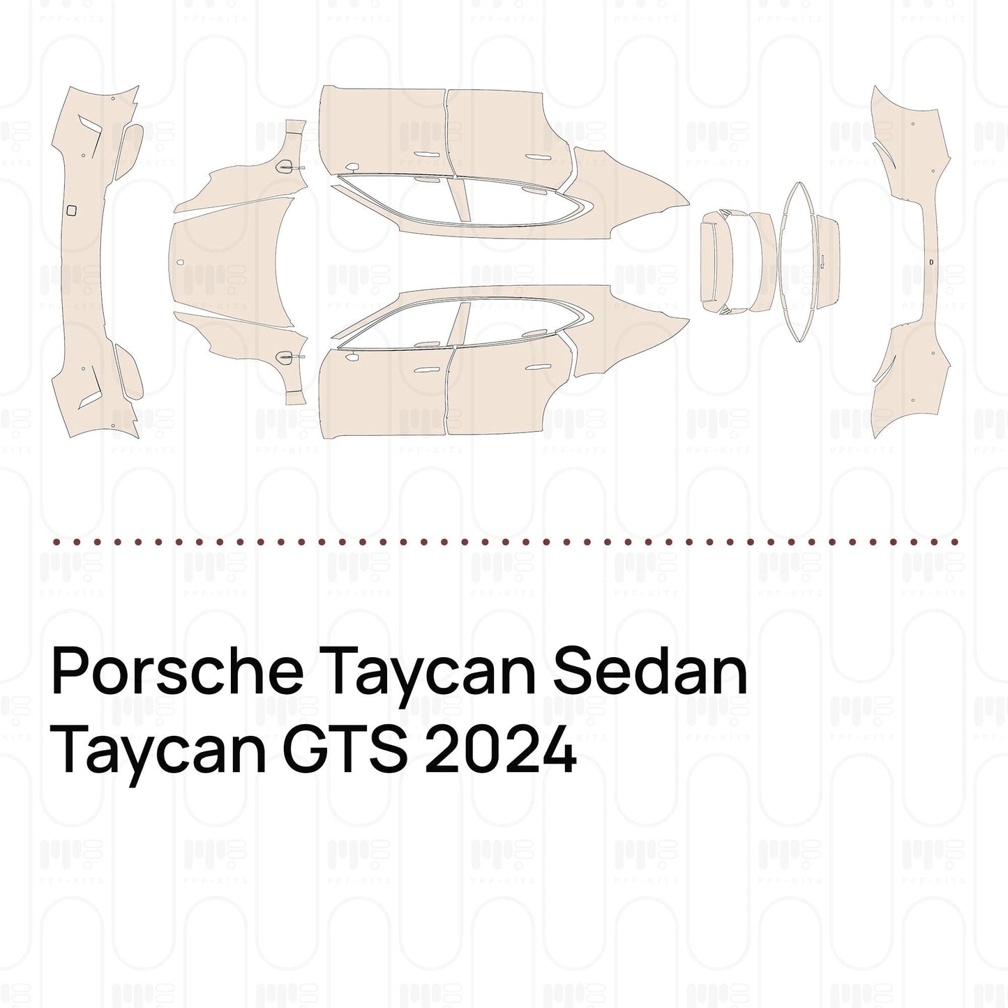 Pre-CutPPFPorscheTaycanSedanTaycanGTS2024