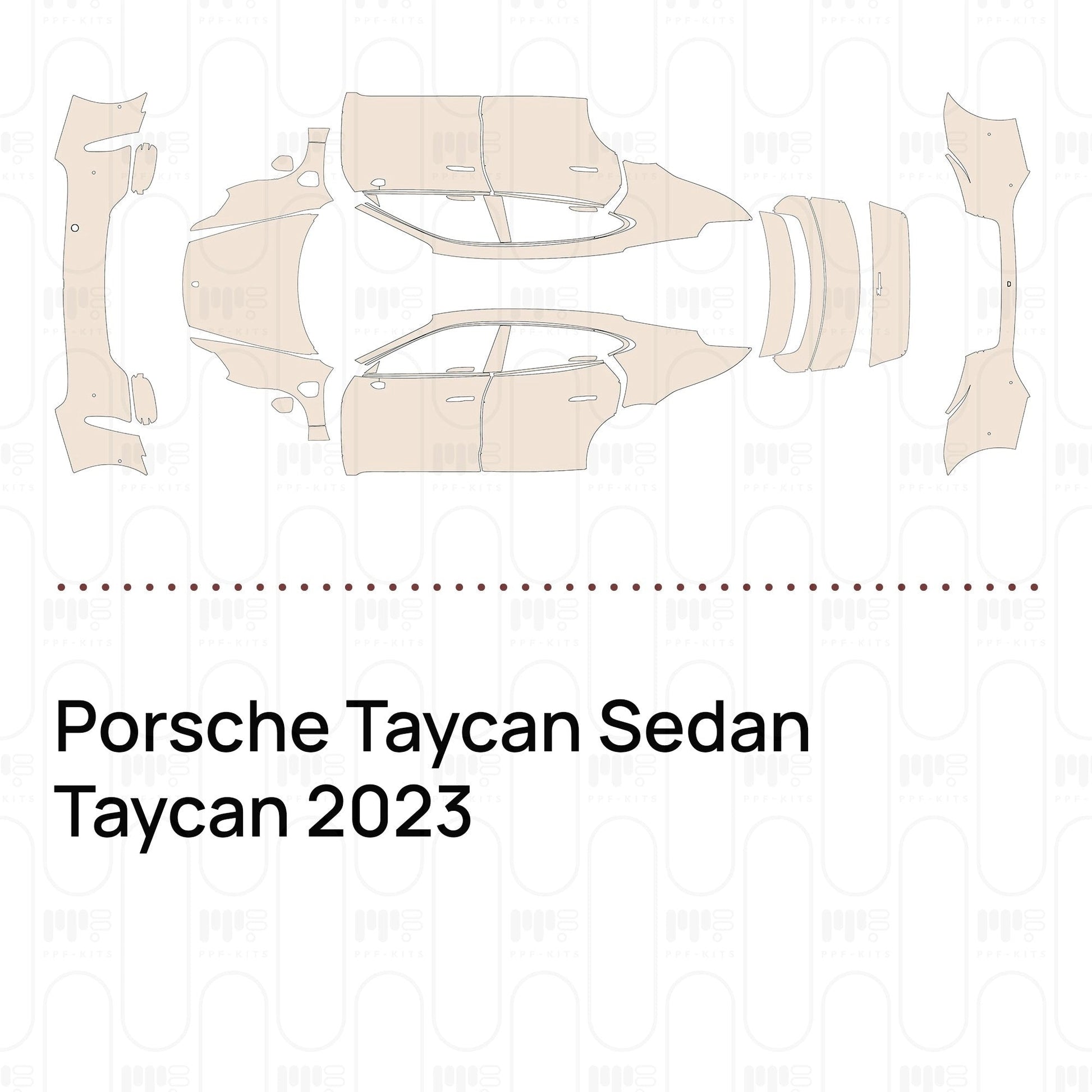 Pre-CutPPFPorscheTaycanSedanTaycan2023
