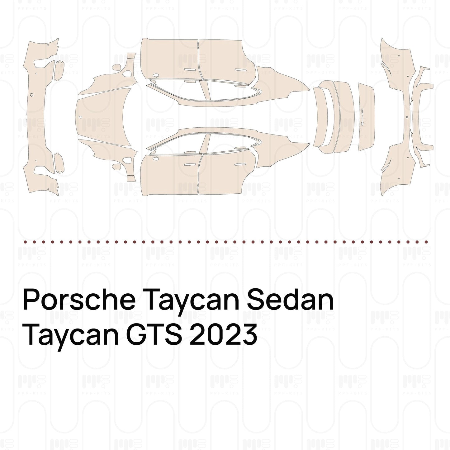 Pre-CutPPFPorscheTaycanSedanTaycanGTS2023