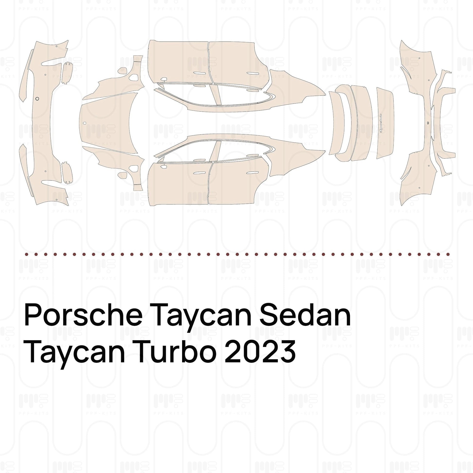 Pre-CutPPFPorscheTaycanSedanTaycanTurbo2023