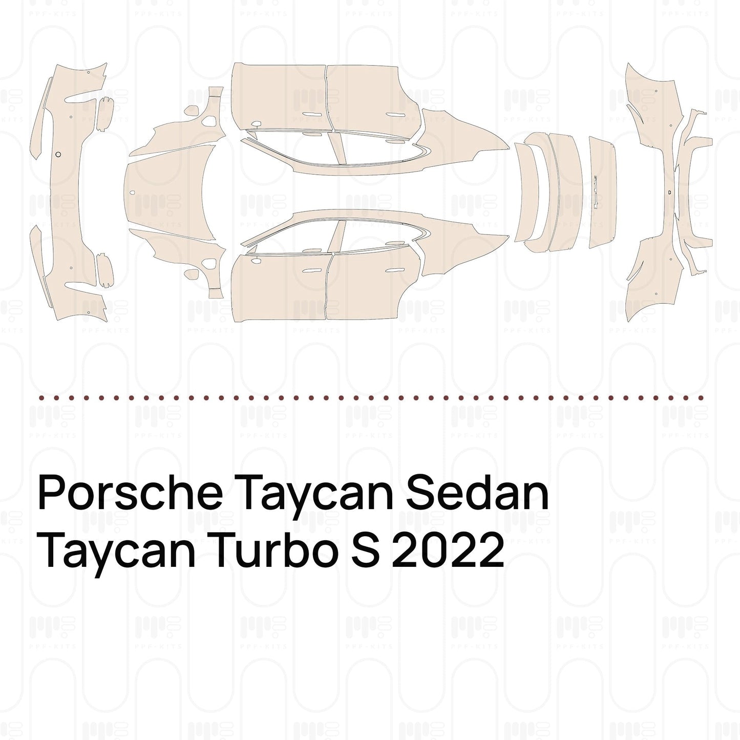 Pre-CutPPFPorscheTaycanSedanTaycanTurboS2022