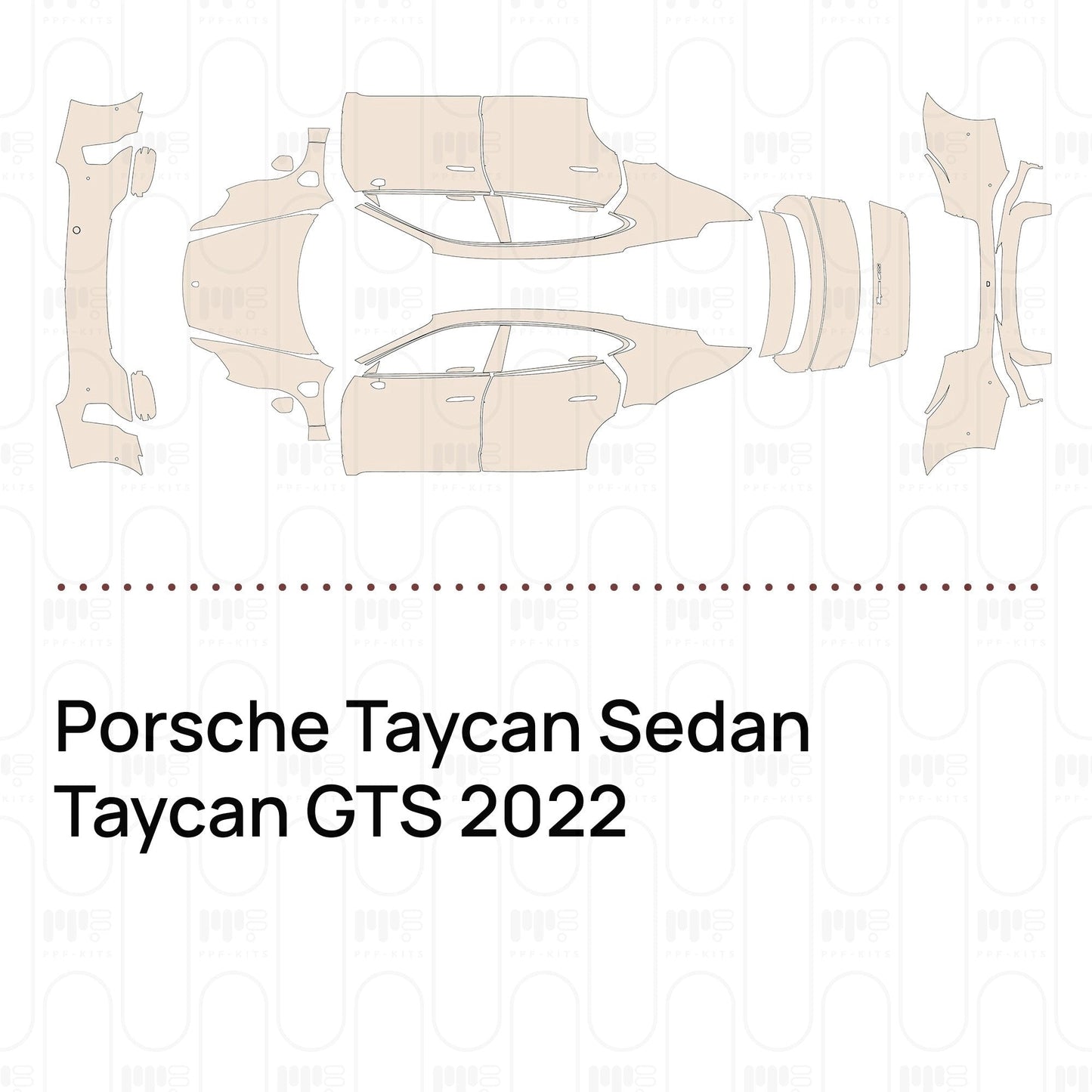 Pre-CutPPFPorscheTaycanSedanTaycanGTS2022
