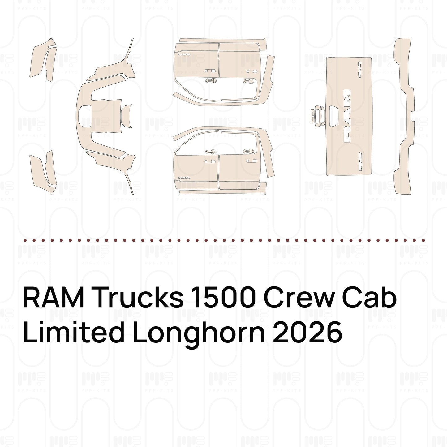 Pre-CutPPFRAMTrucks1500CrewCabLimitedLonghorn2026