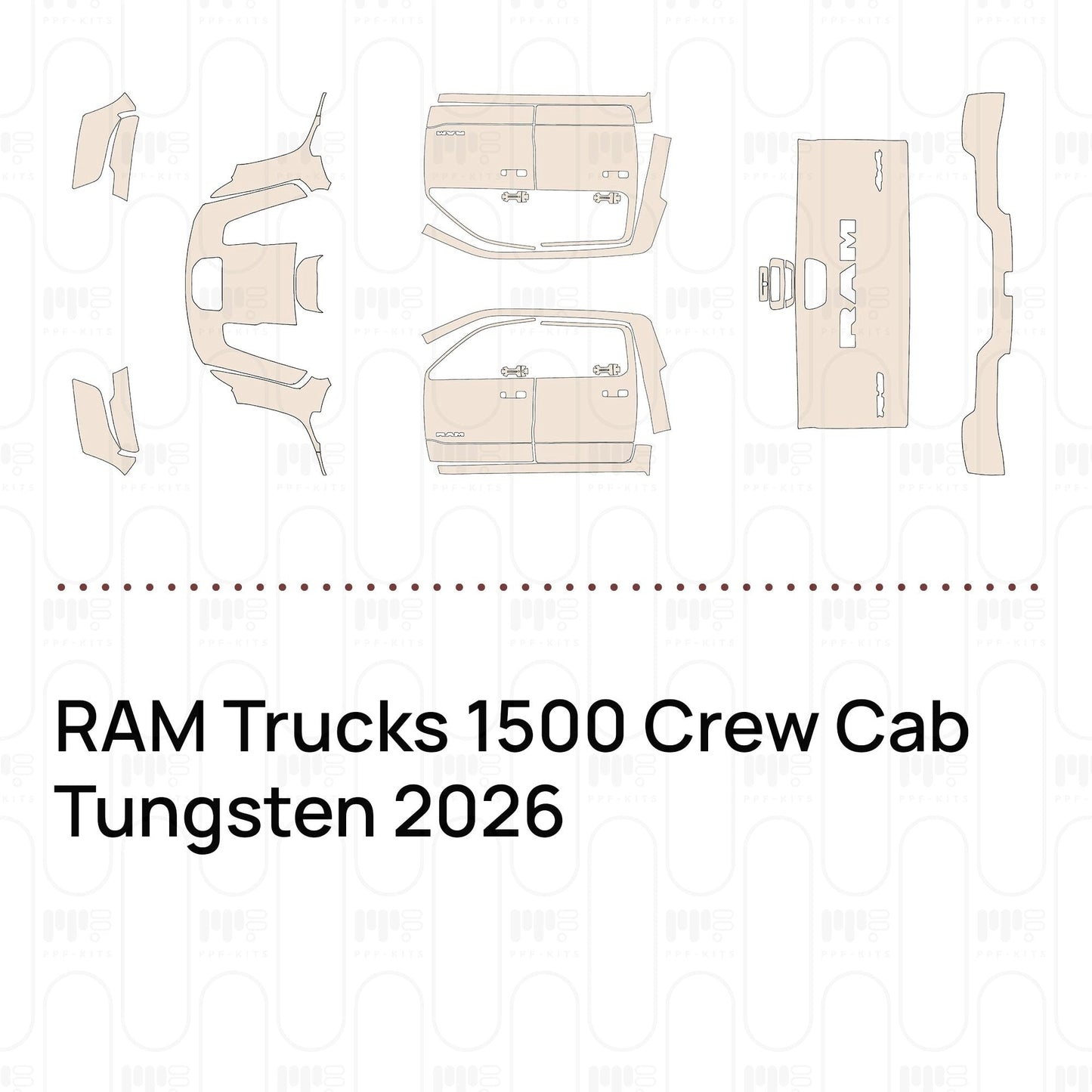 Pre-CutPPFRAMTrucks1500CrewCabTungsten2026